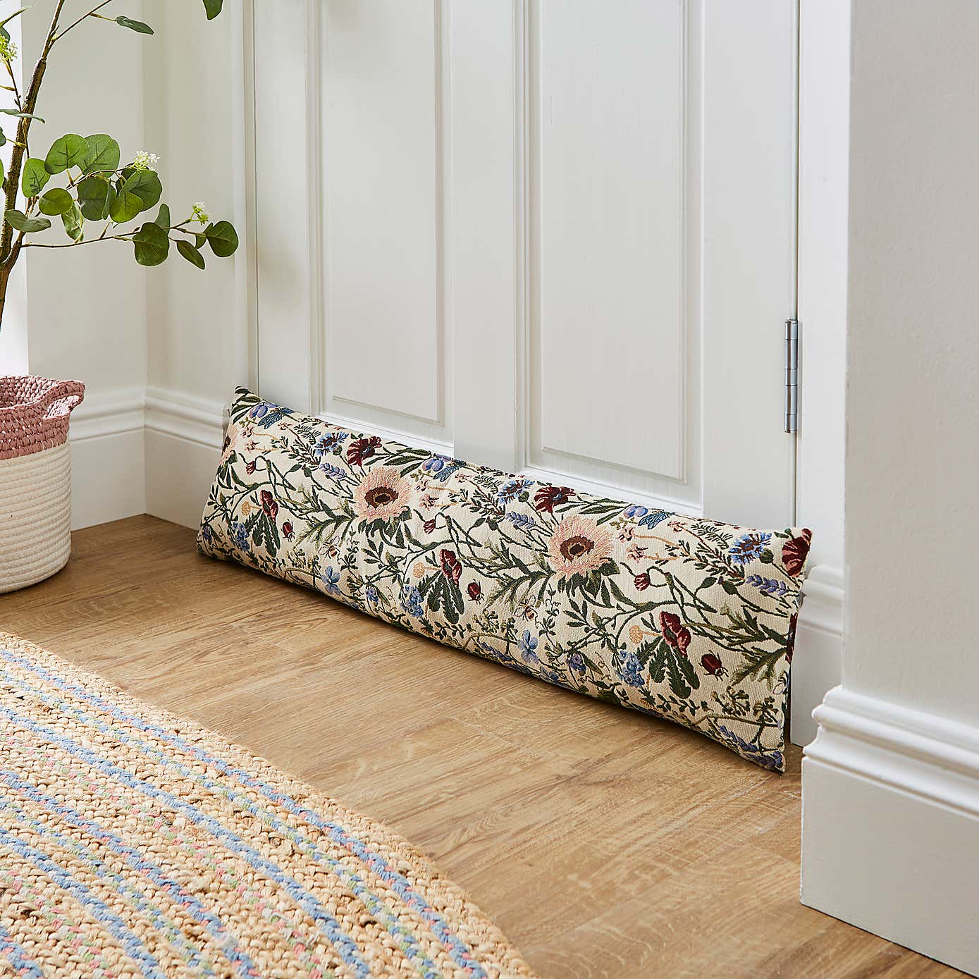 Floral Jacquard Draught Excluder