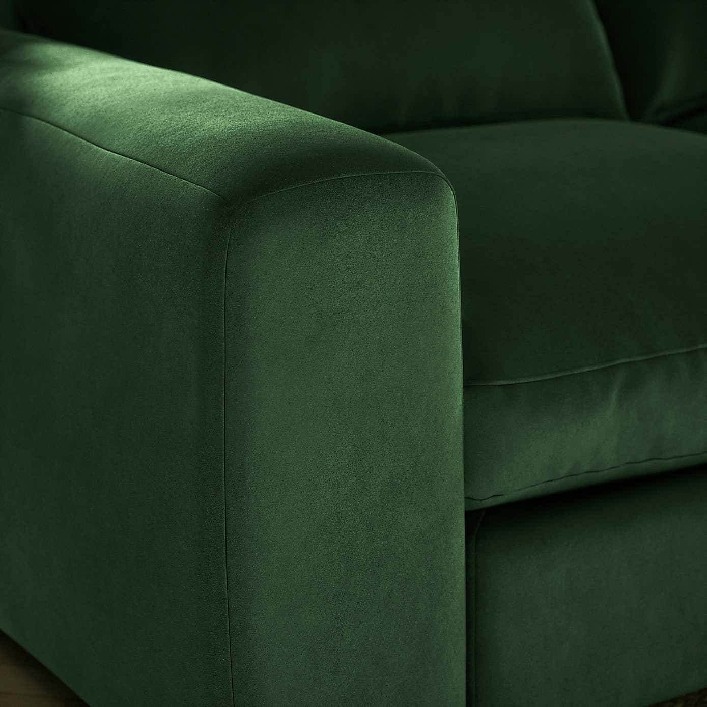 Full Circle Austin Cosy Velvet Modular Arm Corner Piece