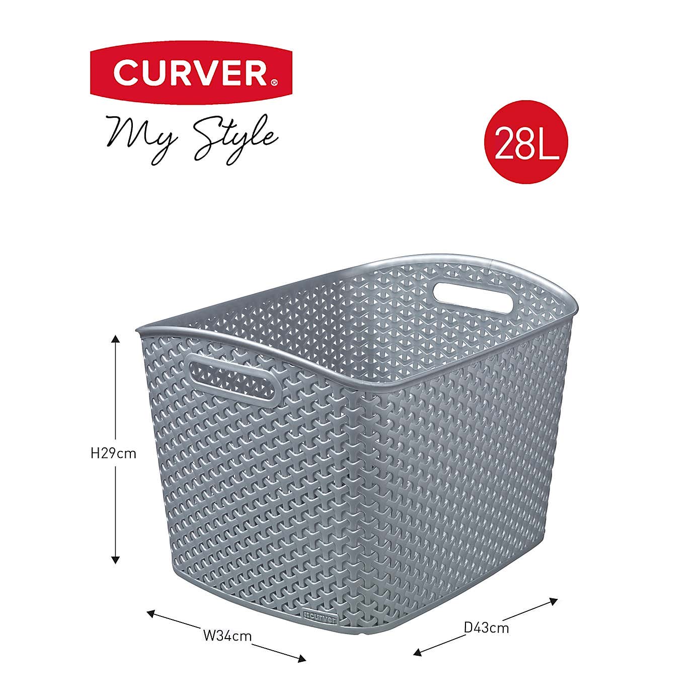 Curver Plastic Storage Basket