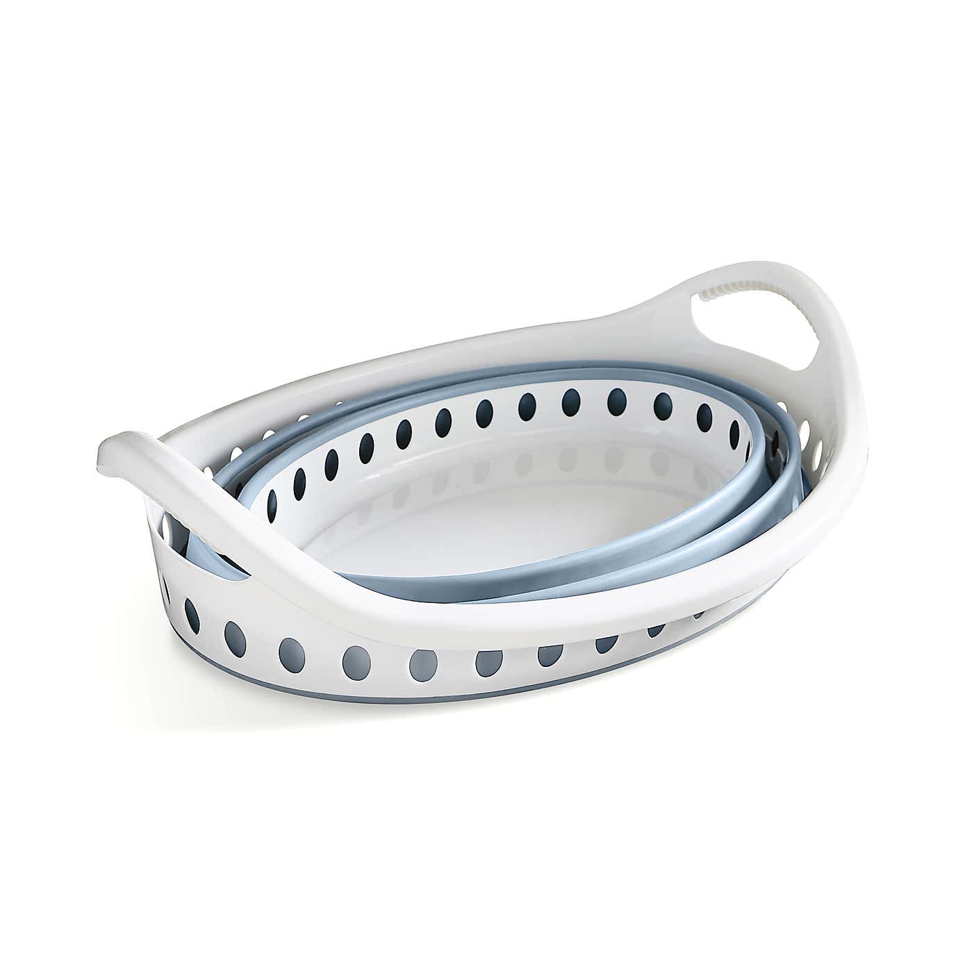 Collapsible Oval Laundry Basket