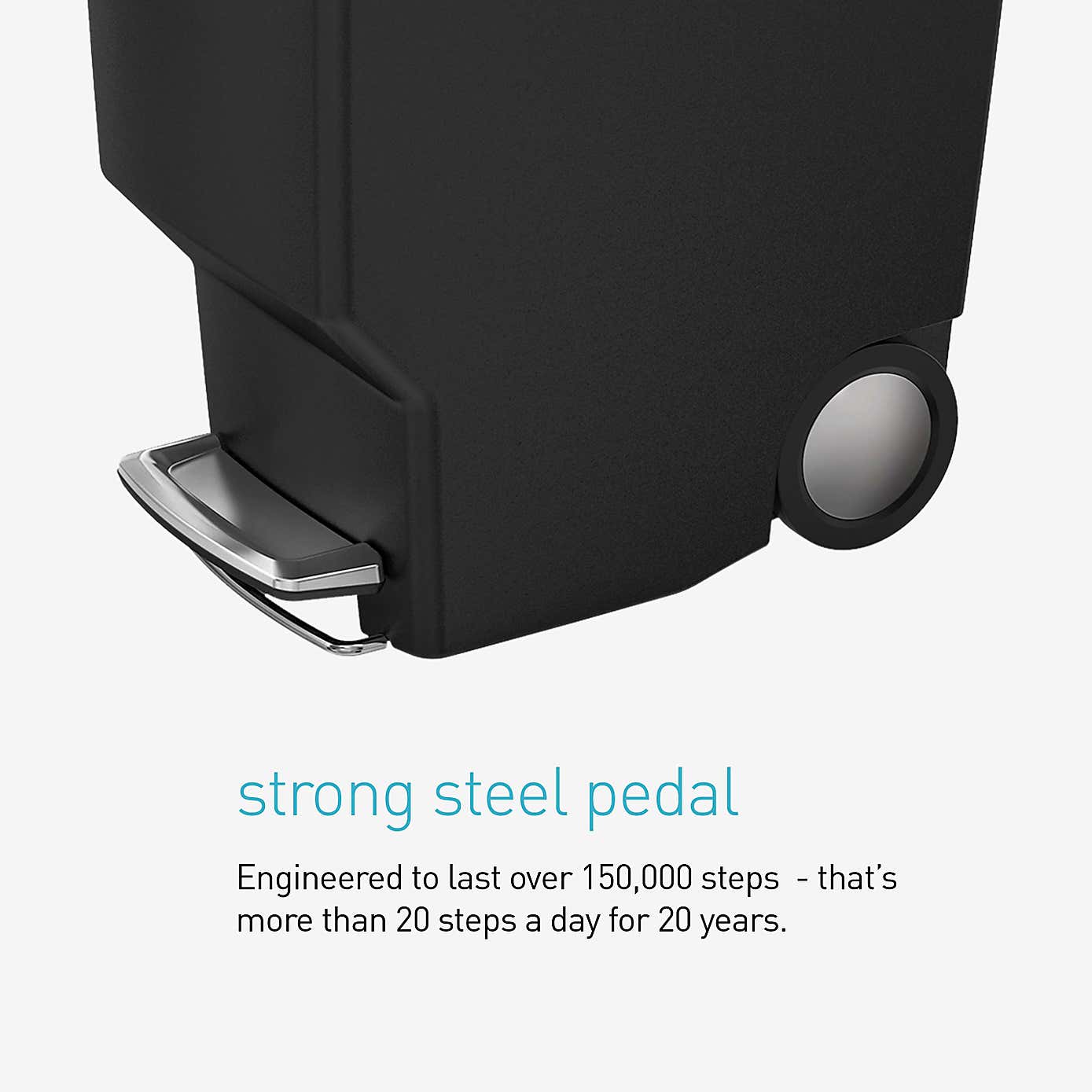 simplehuman 40 Litre Slim Black Recycle Bin