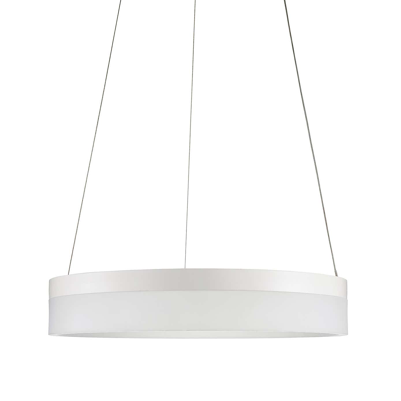 Mickie 1 Light Integrated LED Hoop White Ceiling Fitting
