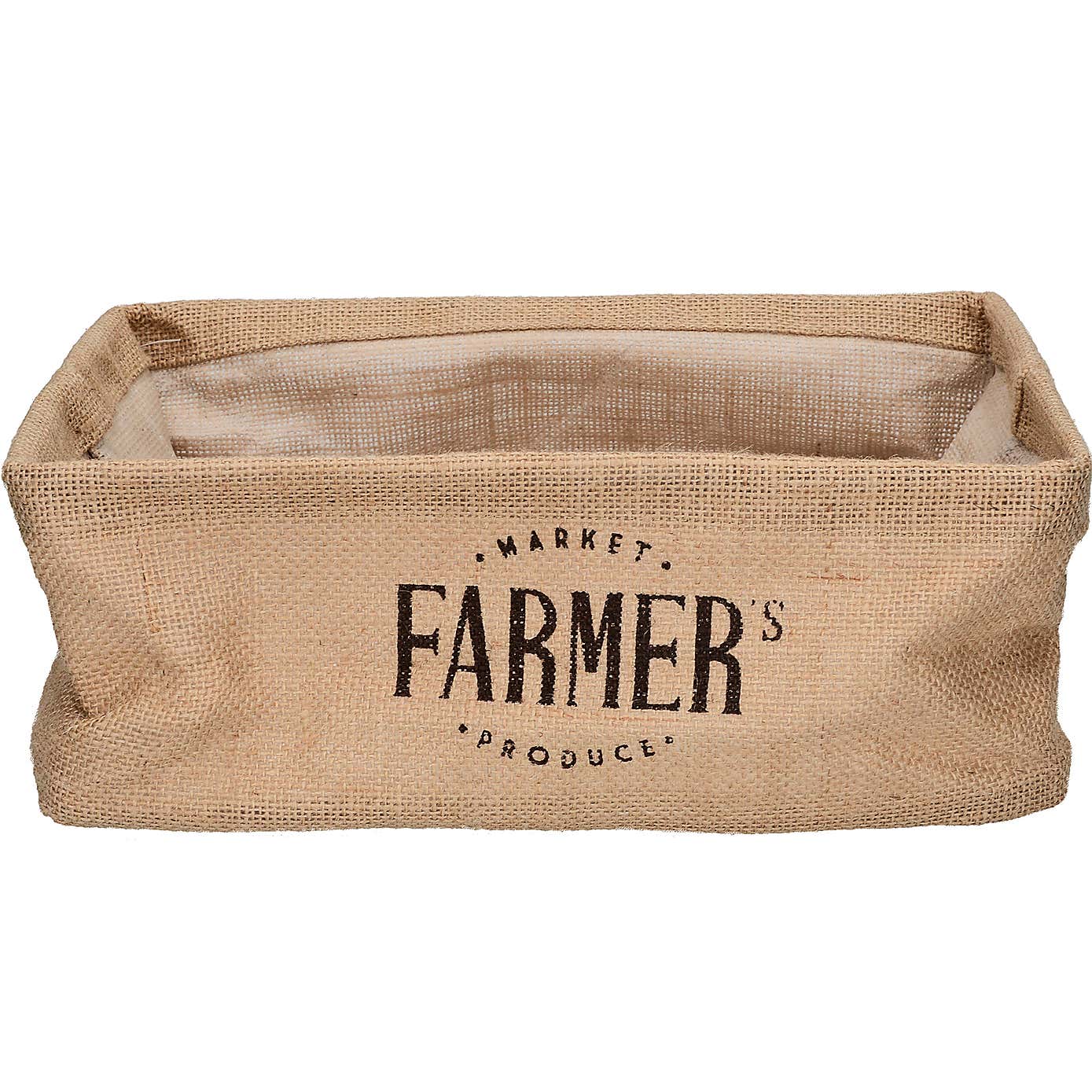 Country Fayre Hessian Large Basket