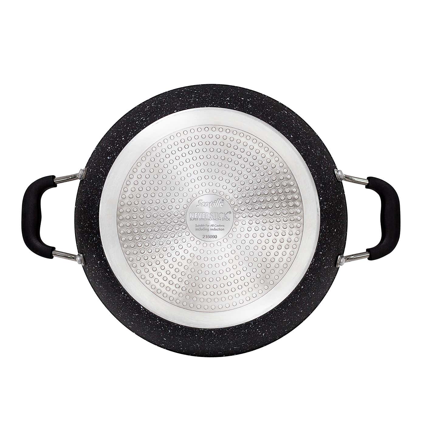 Scoville Neverstick Non-stick Aluminium Shallow Casserole Pan, 28cm