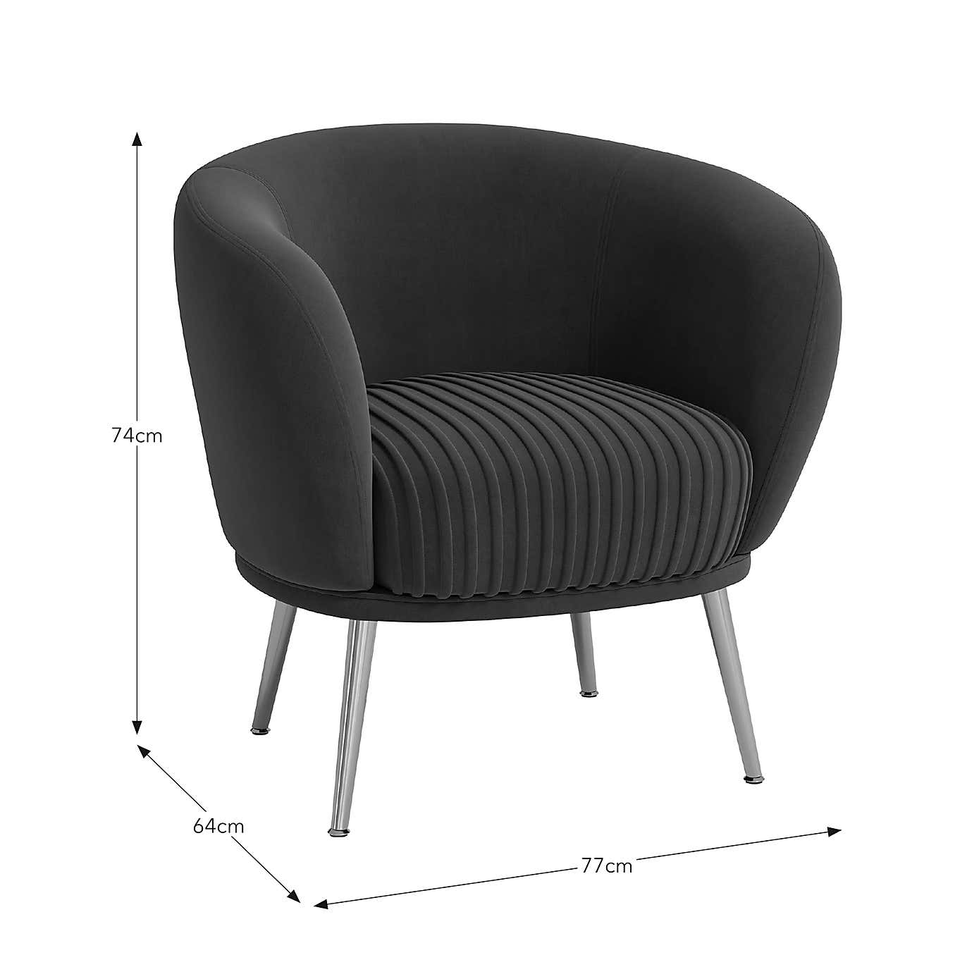 Bella Velvet Occasional Armchair