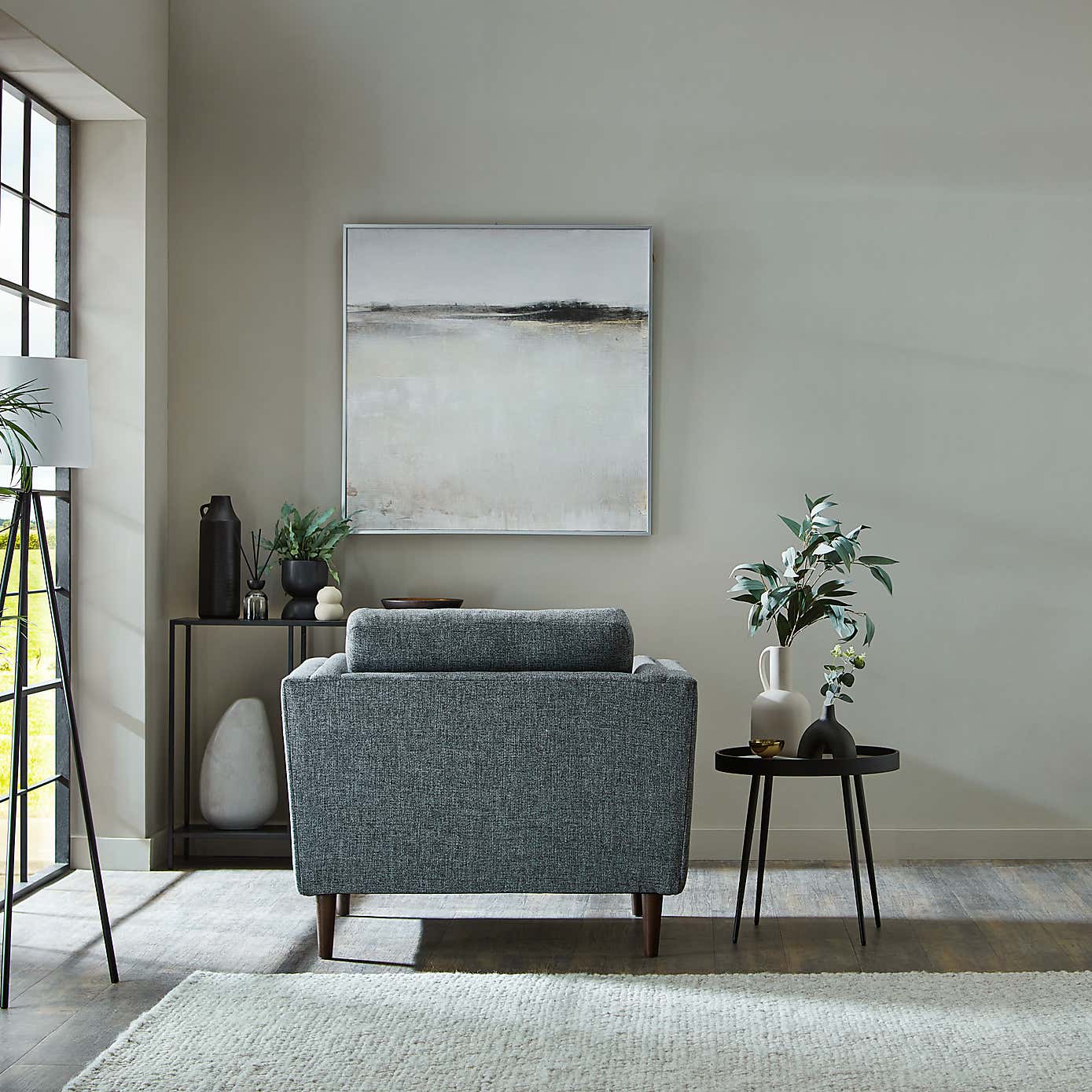 Anton Tonal Weave Snuggle Chair