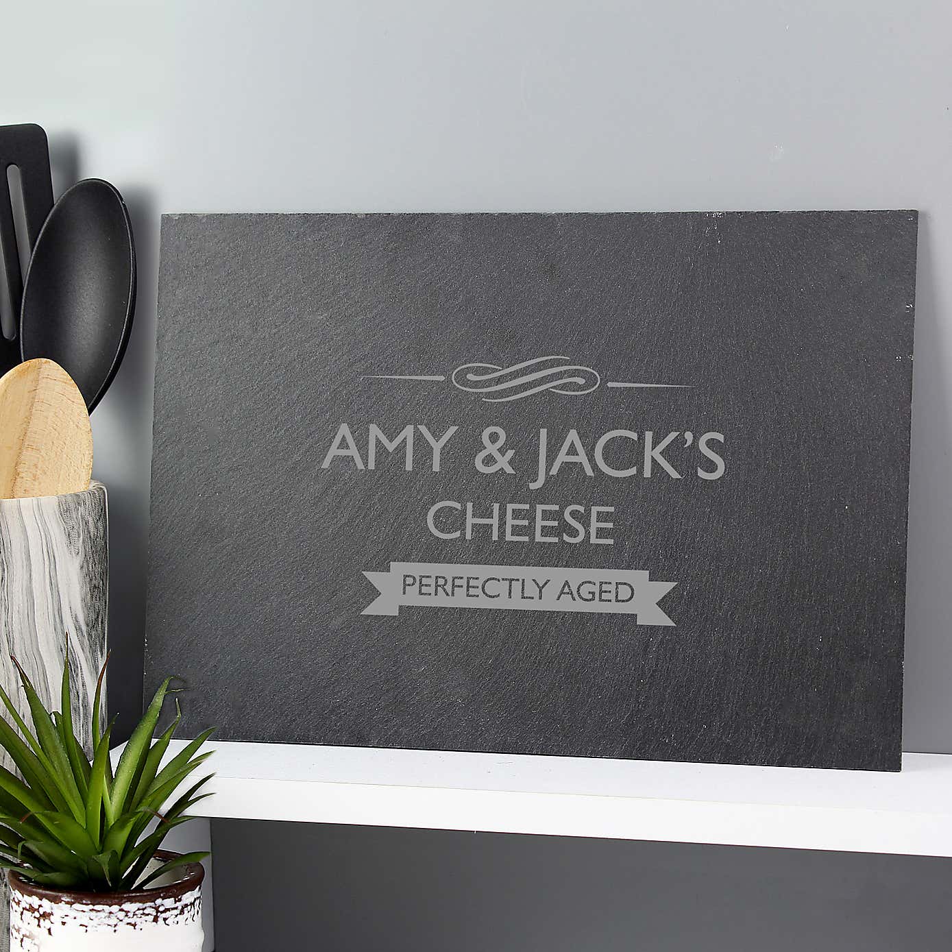 Personalised Perfectly Aged Slate Cheese Board