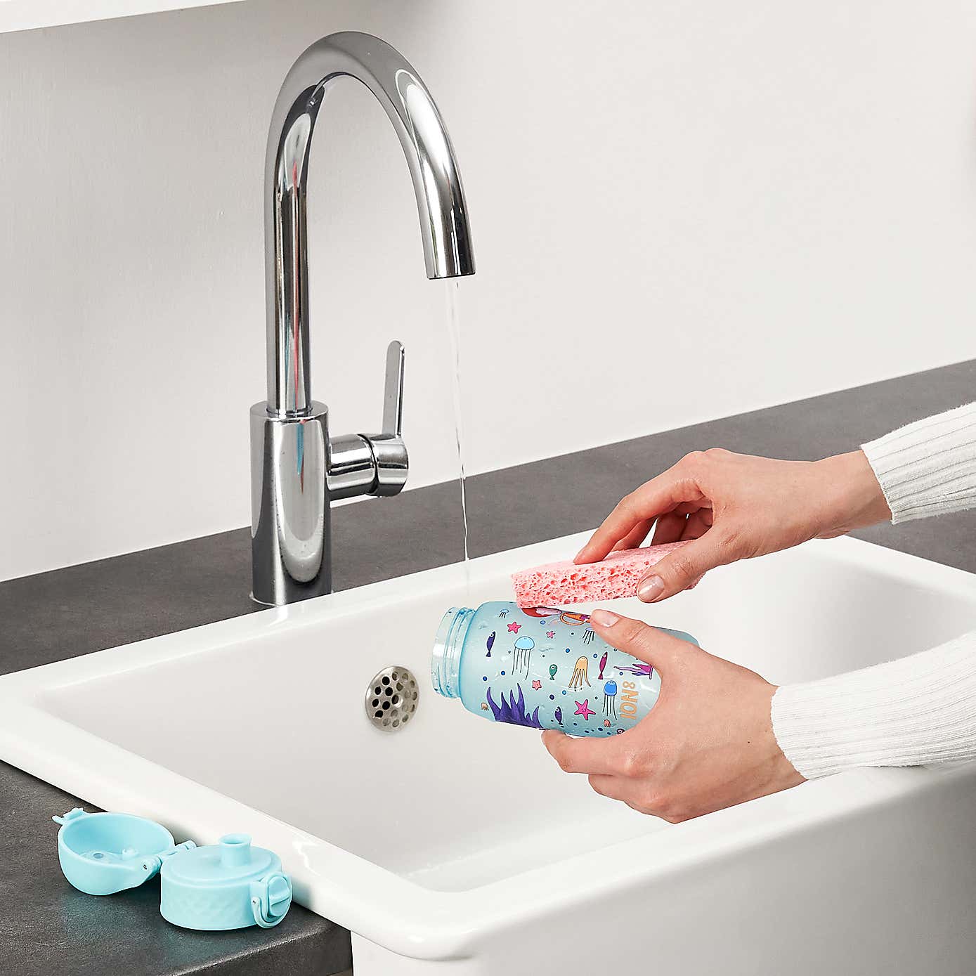 Ion8 Leak Proof Kids Mermaids Water Bottle, 350ml