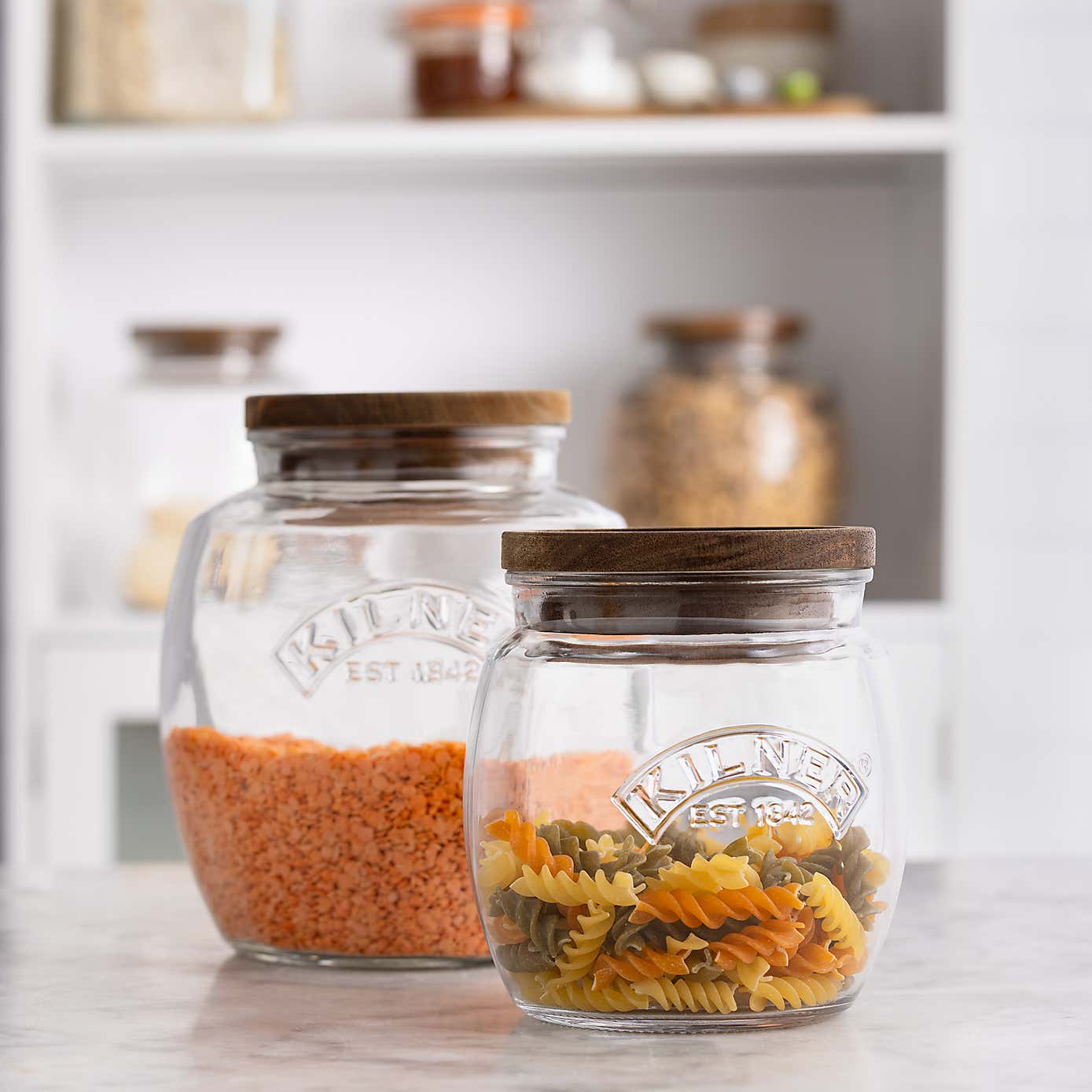 Kilner 0.85 Litre Jar with Acacia Wooden Lid