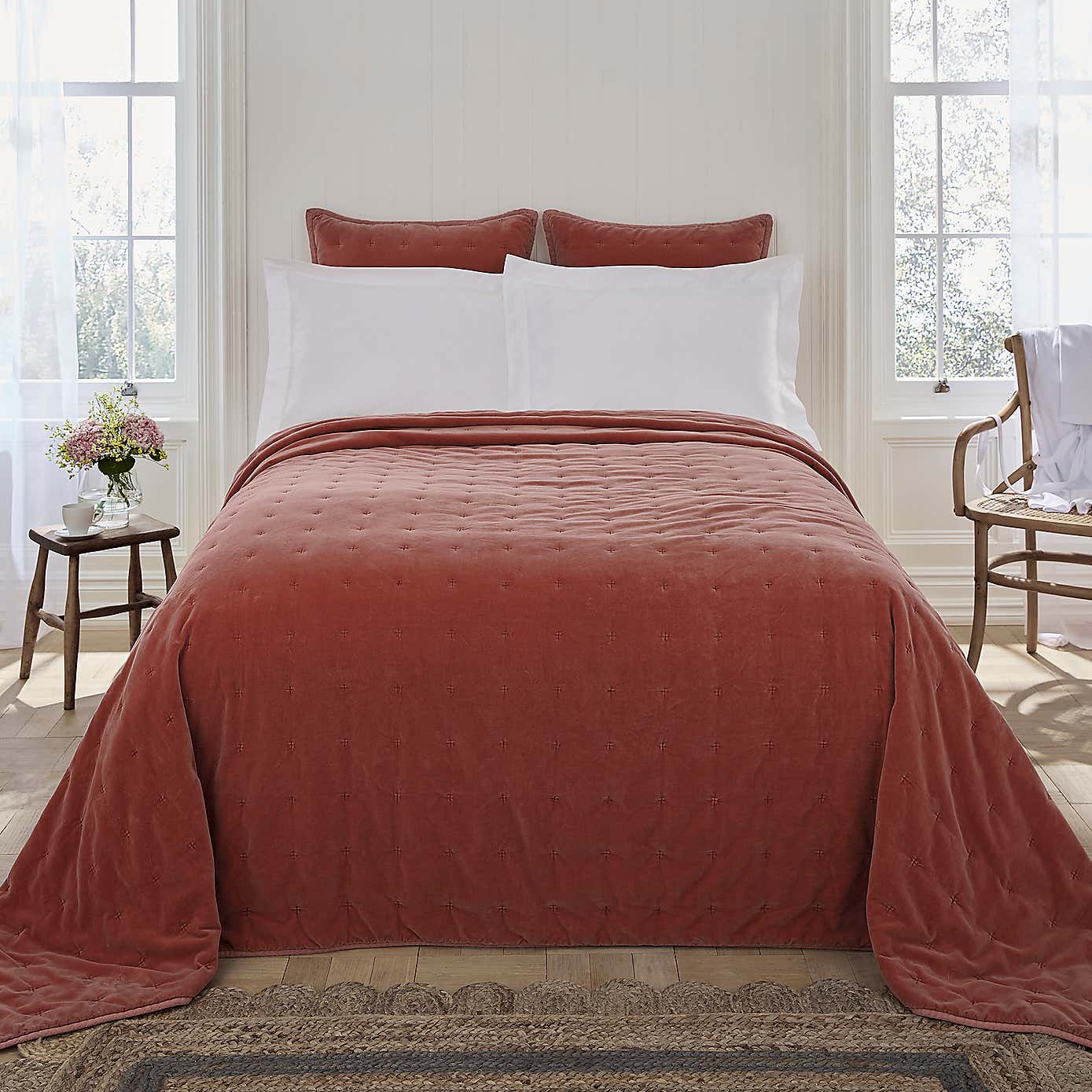 Dorma Adeena Sage Bedspread