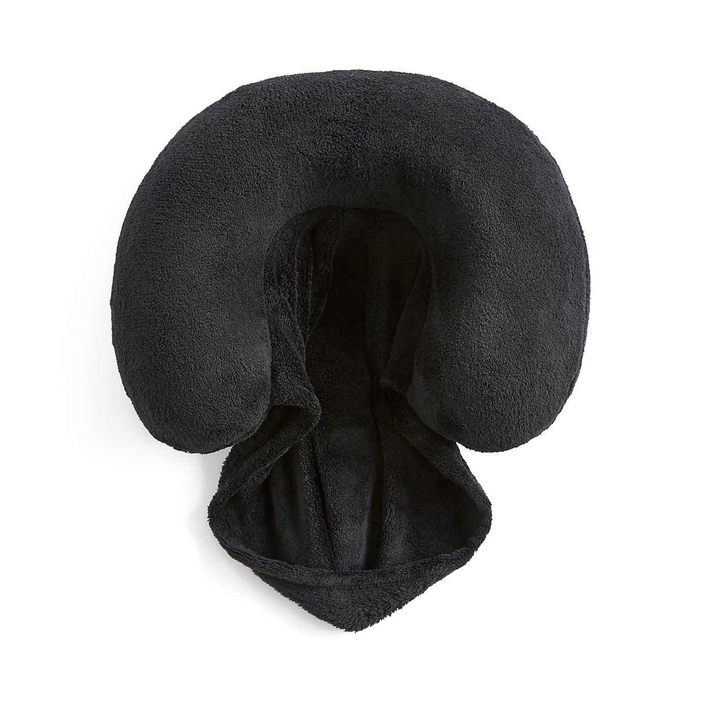 Black Hooded Travel Pillow