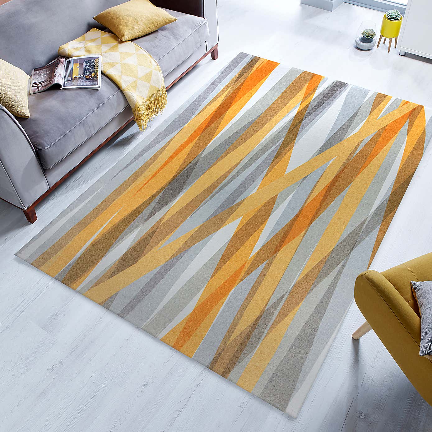 Match Isabella Stripe Washable Rug