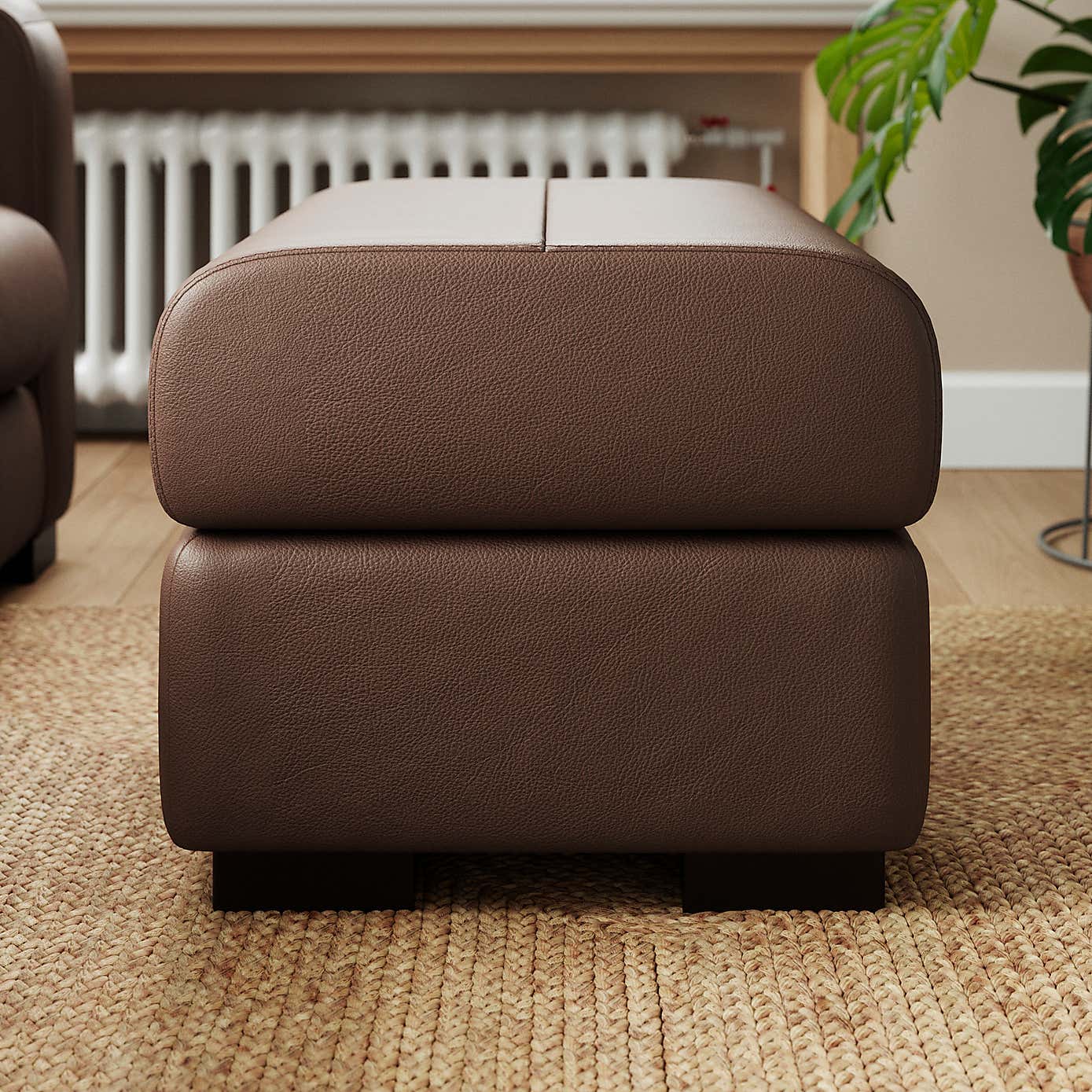 Carson Classic Leather Footstool
