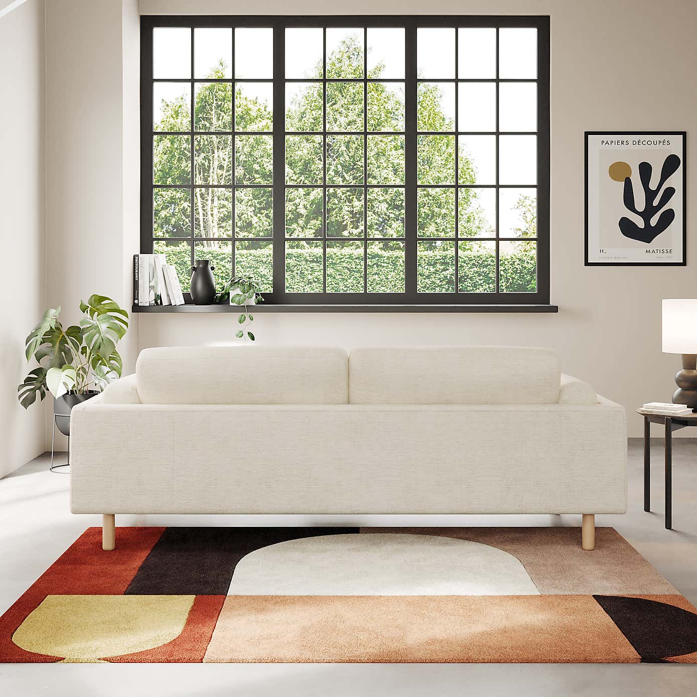 Newton Chunky Tonal Weave 4 Seater Sofa