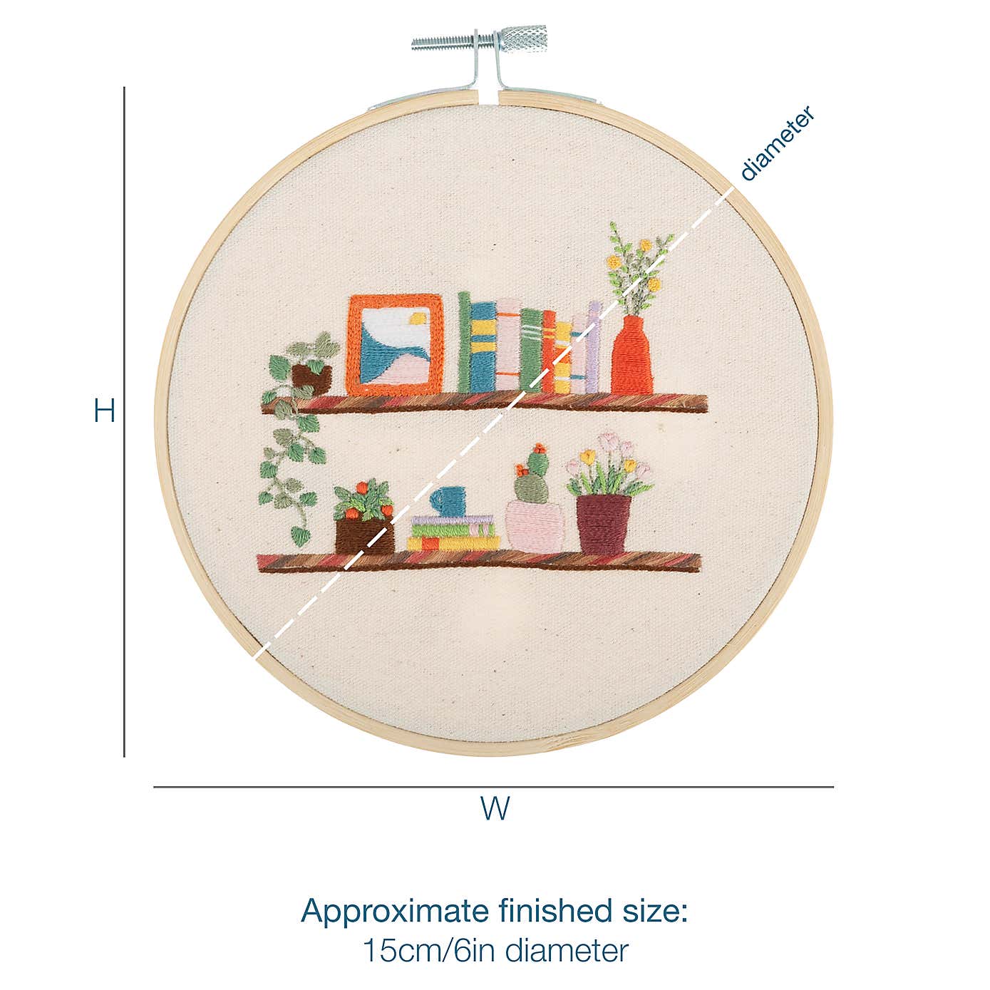 Embroidery Kit Floral Shelf