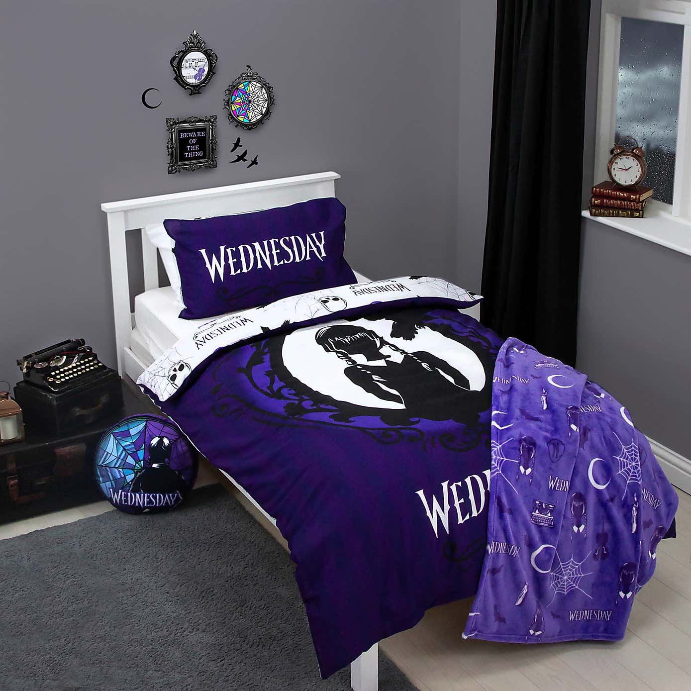 Wednesday Destined Single Duvet Cover and Pillowcase Set