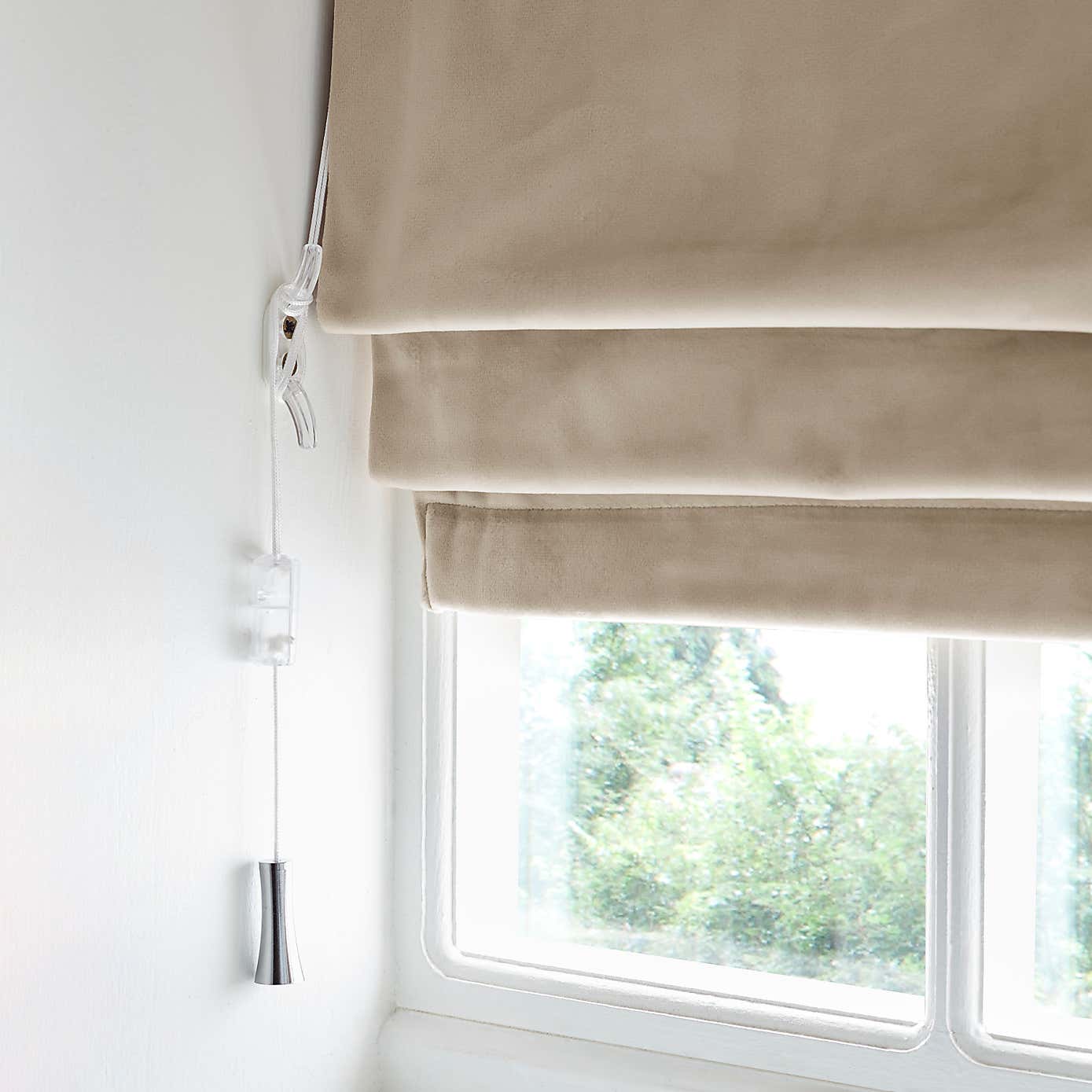 Recycled Velour Roman Blind