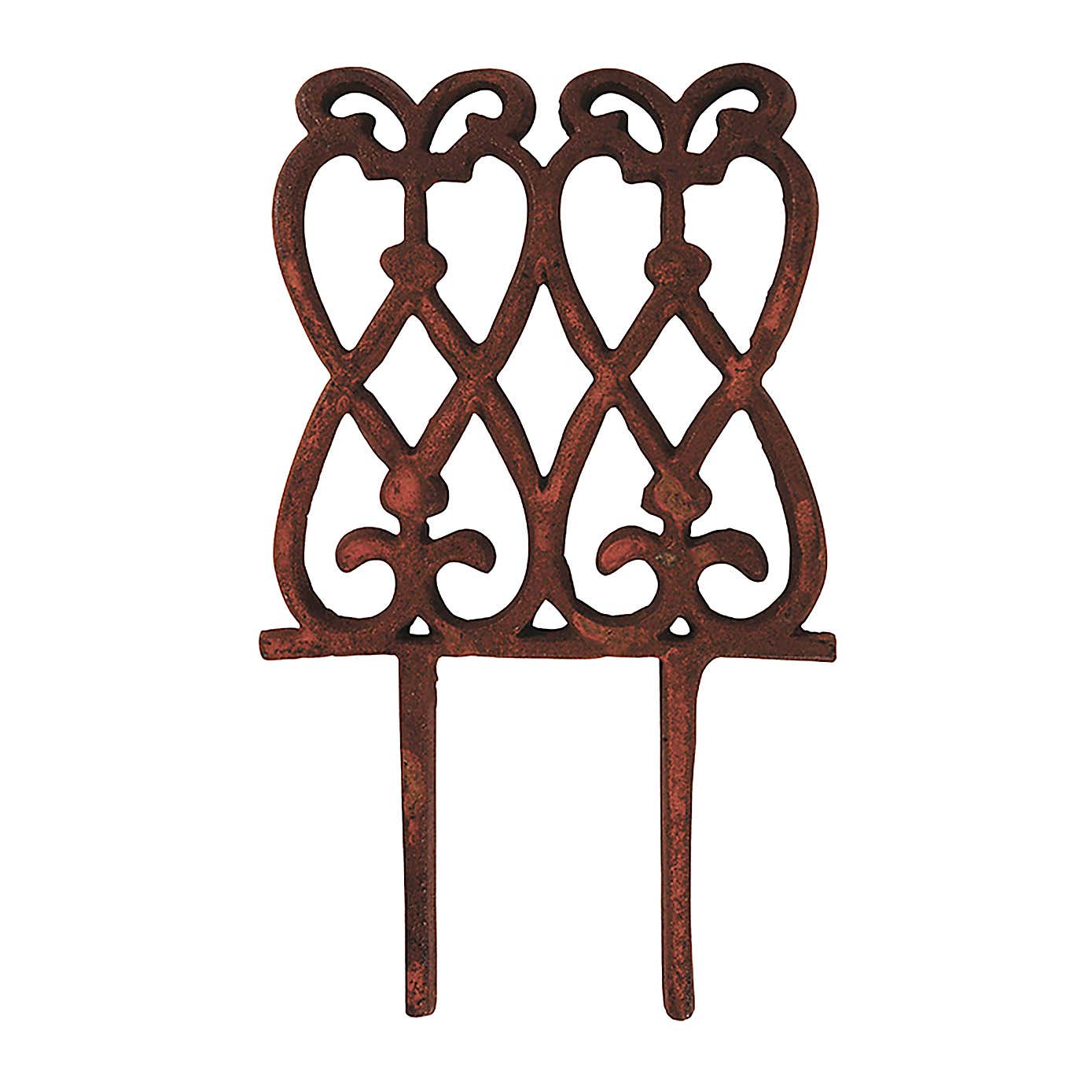 Fallen Fruits Cast Iron Ornate Lawn Edging