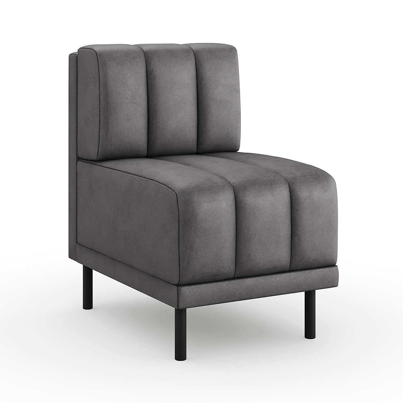 Amali Small Dining Bench, Faux Leather