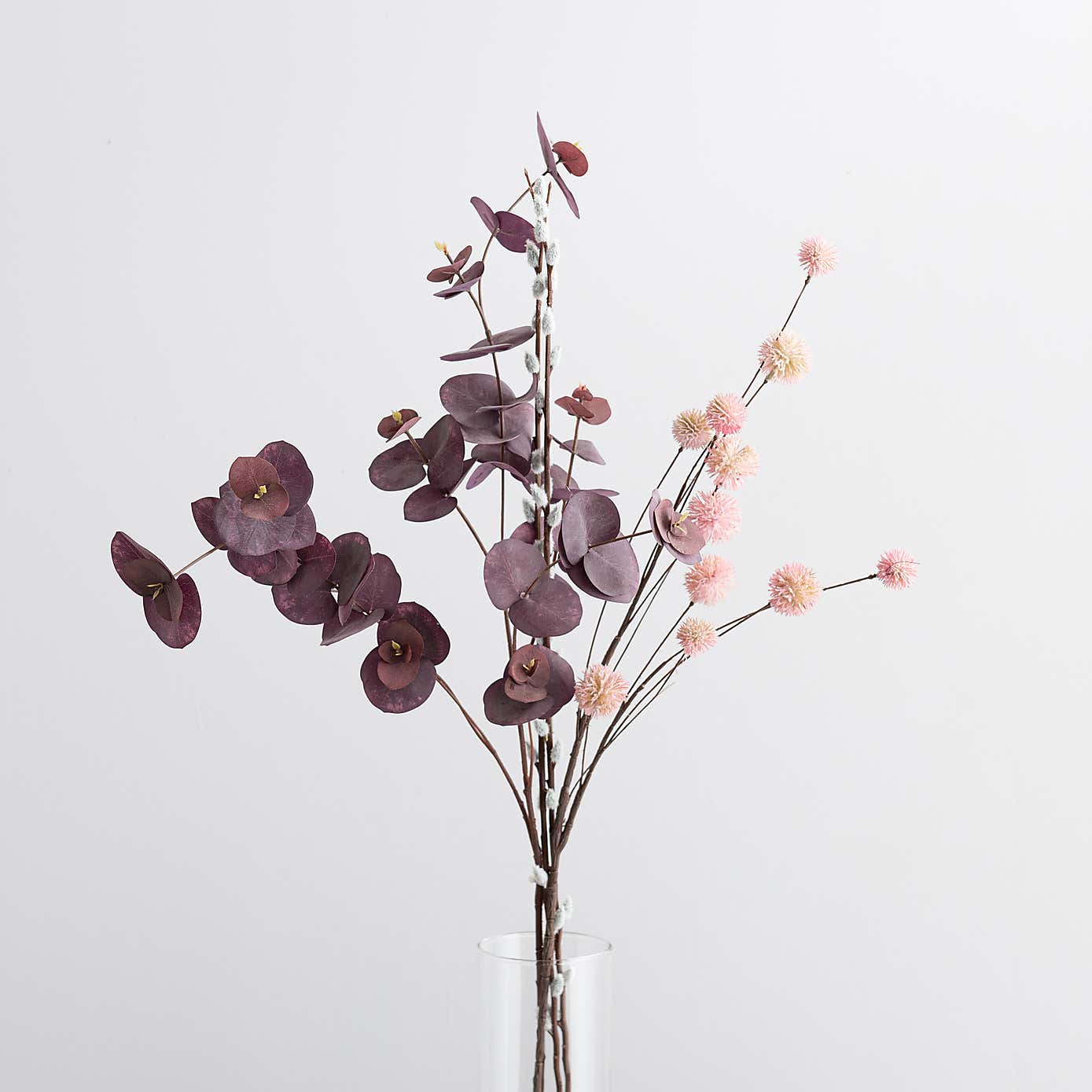 Artificial Eucalyptus Willow and Chestnut Letterbox Bouquet