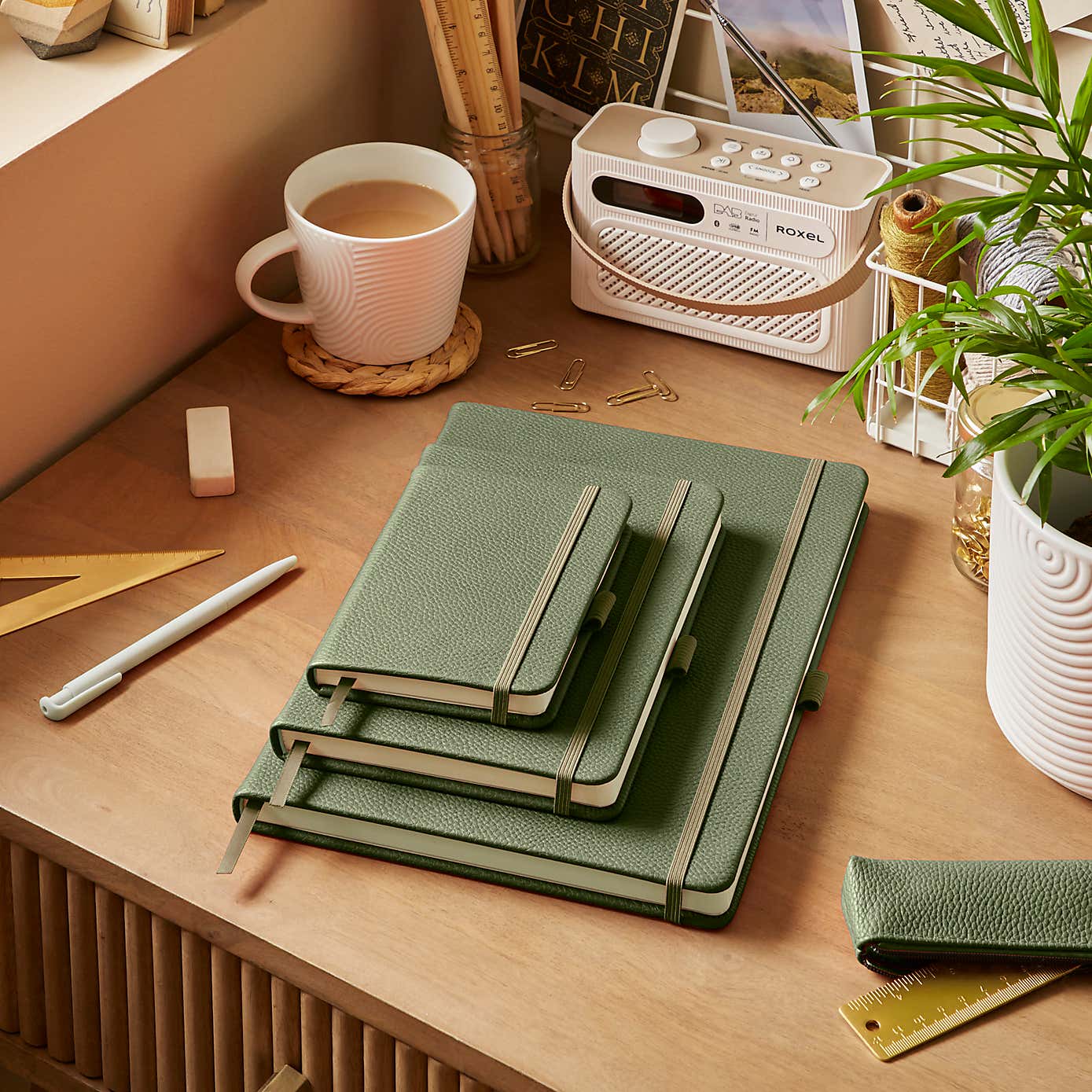 Waters and Noble Premium Faux Leather Notebook