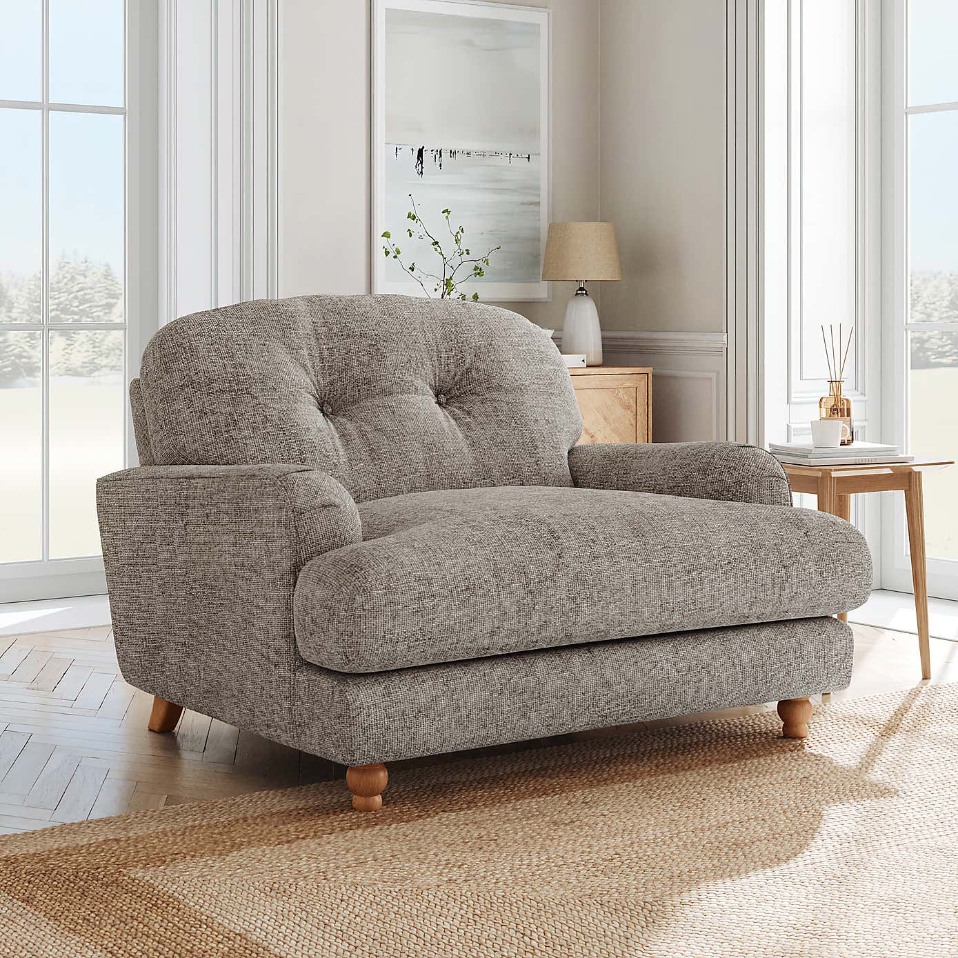 Martha Chunky Chenille Snuggle Sofa