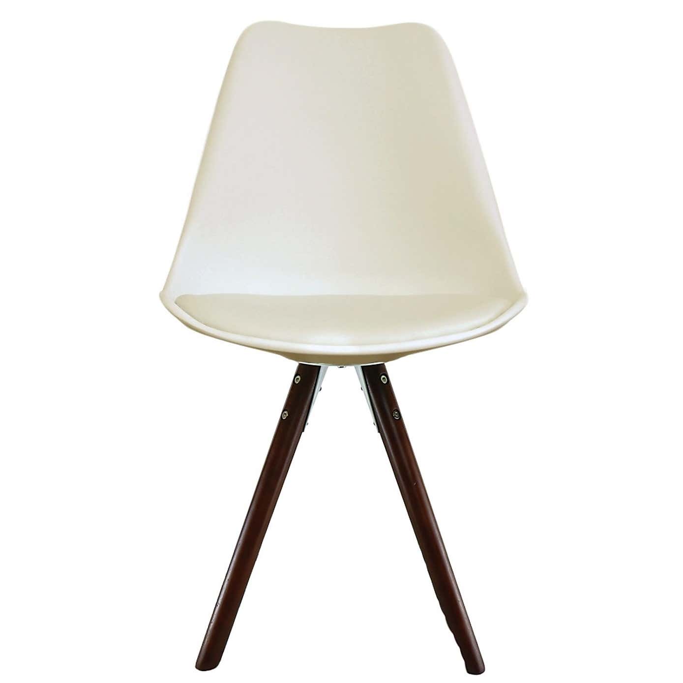 Fusion Living Soho Plastic Dining Chair with Pyramid Legs