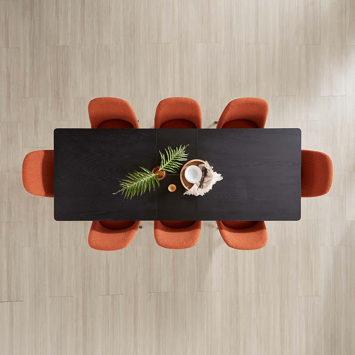 Hudson 6-8 Seater Rectangular Extendable Dining Table, Oak