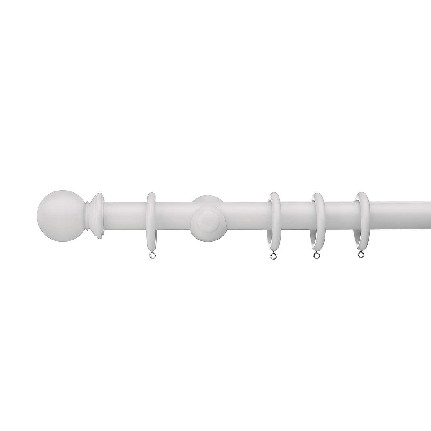 Sherwood Ball Finial Wooden Curtain Pole