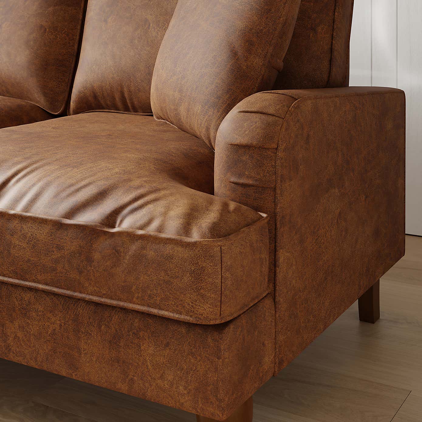 Relaxed Faux Leather Fabric Sample