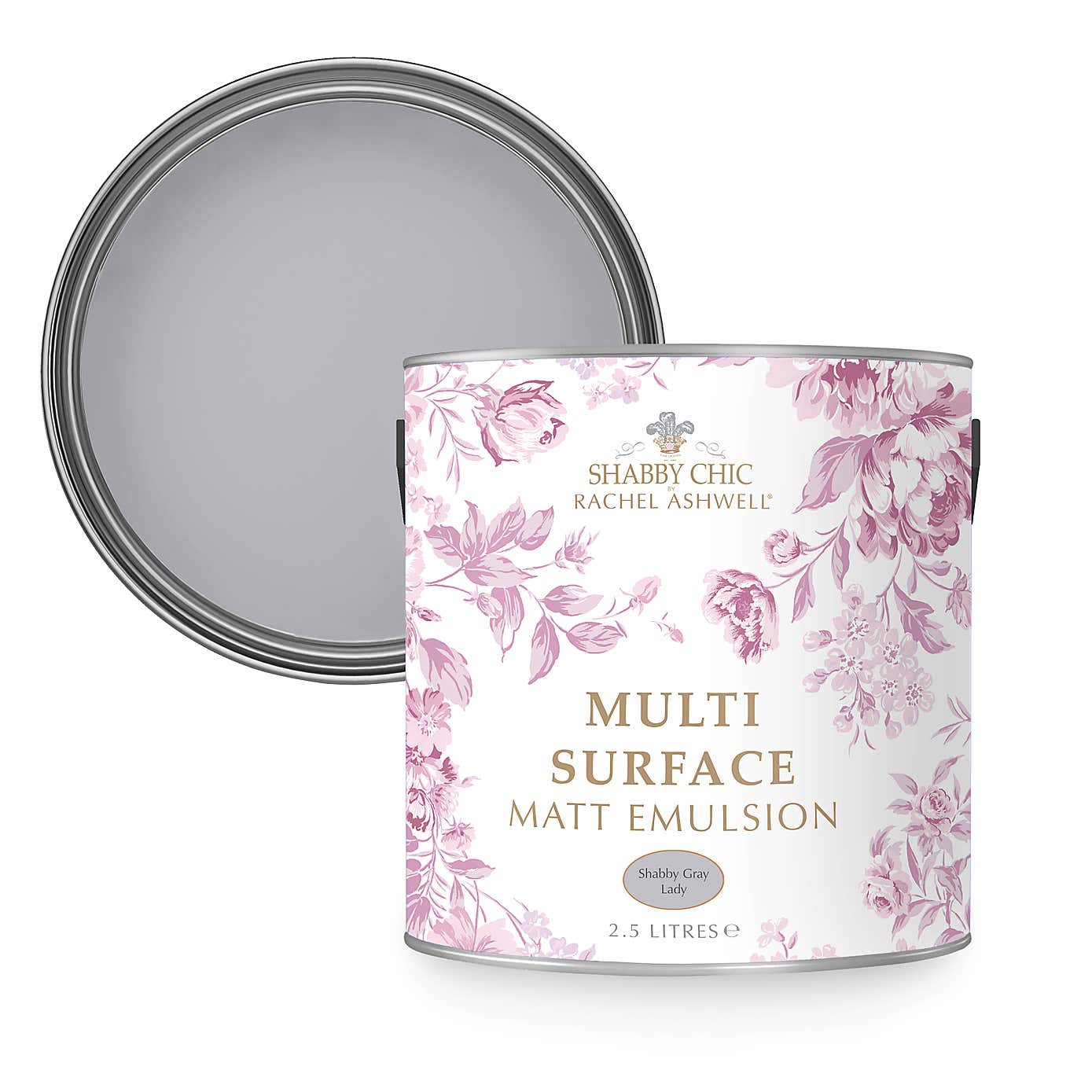 Rachel Ashwell Shabby Chic Grey Lady Matt Emulsion Multi Surface Paint