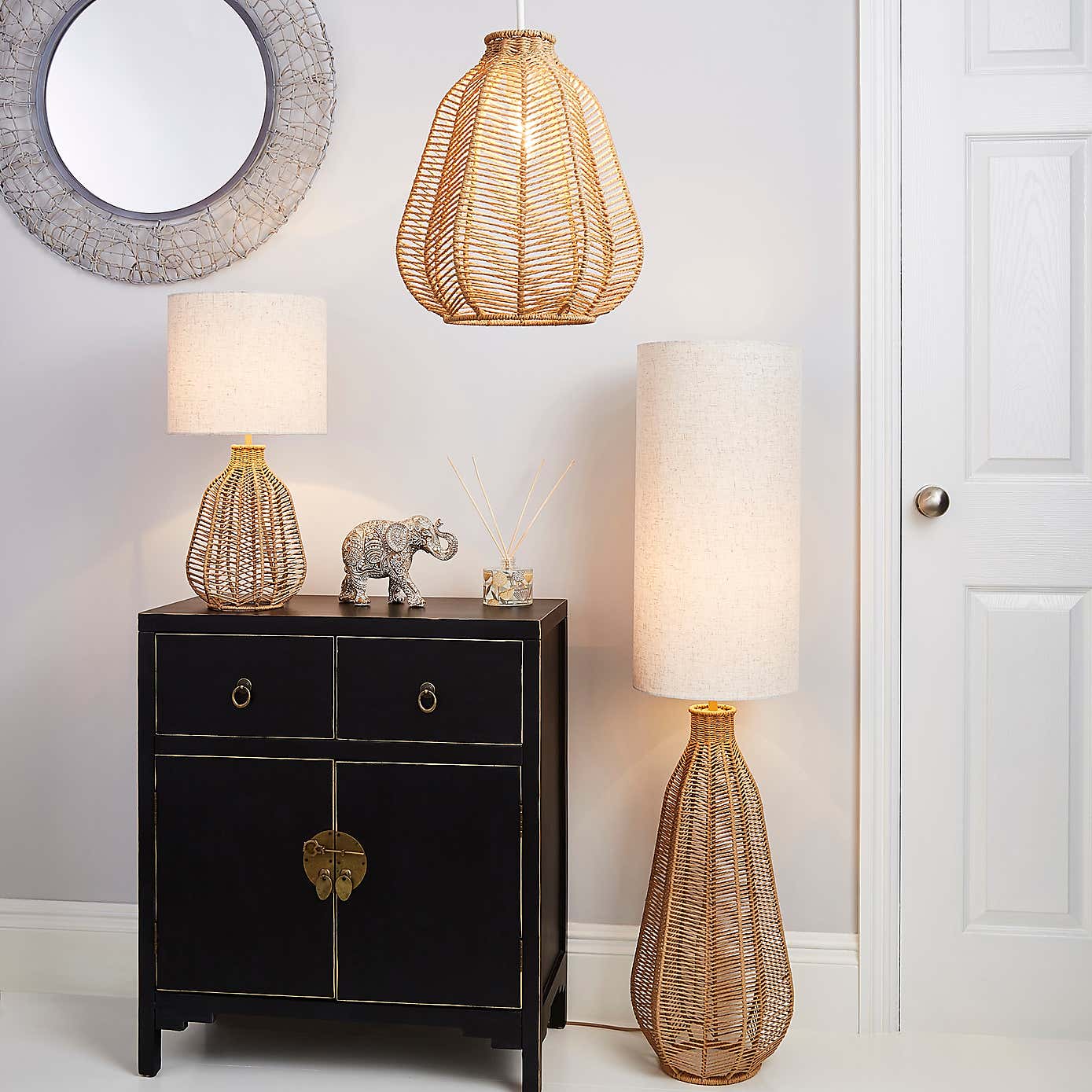 Kylo Woven String Easy Fit Pendant Shade