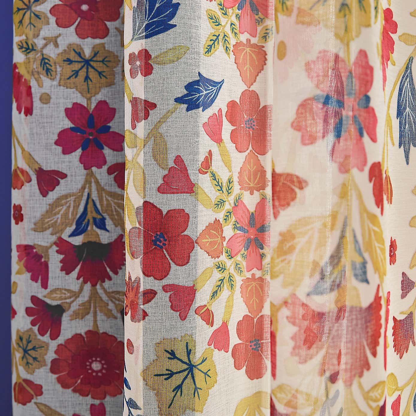 Sophie Robinson Courtyard Garden Tie Top Single Voile Panel