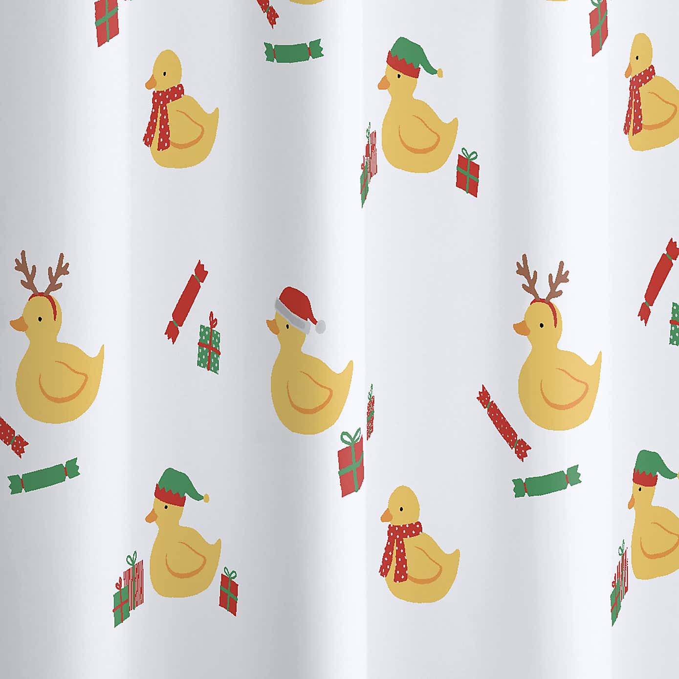 Catherine Lansfield Christmas Quackers Shower Curtain
