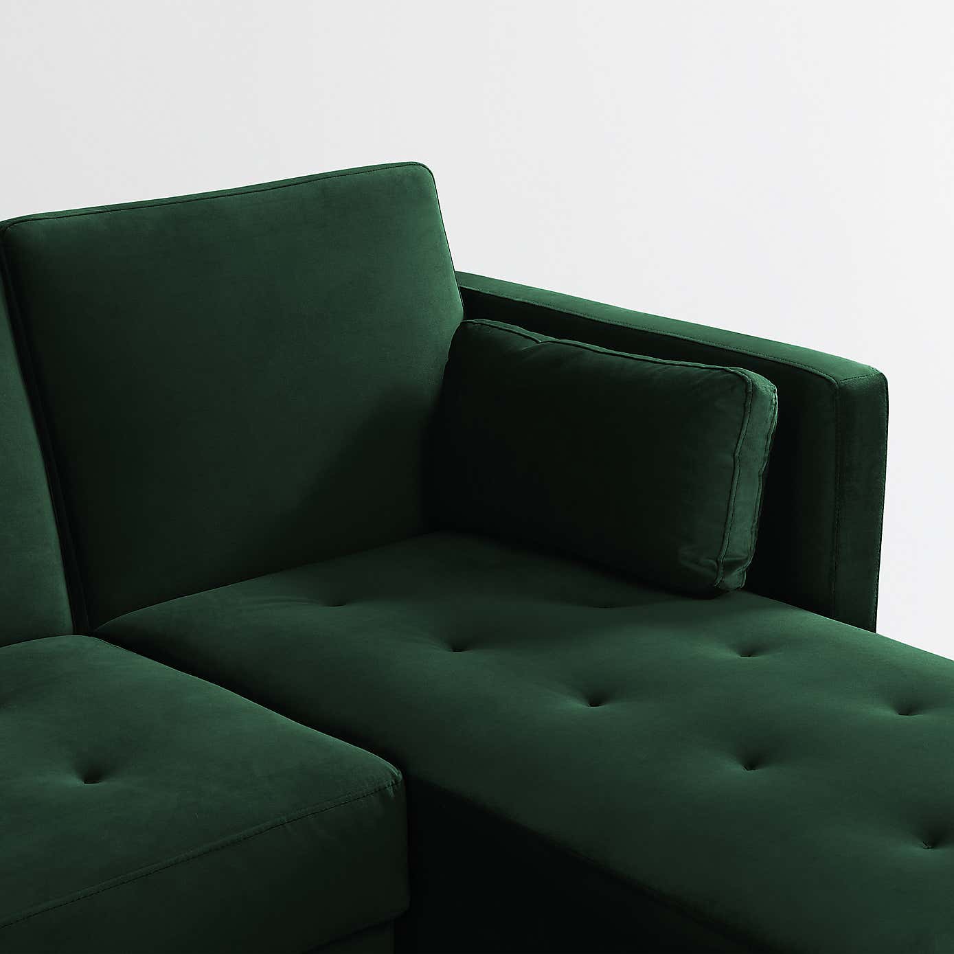 Selassi Velvet 3 Seater Corner Sofa Bed