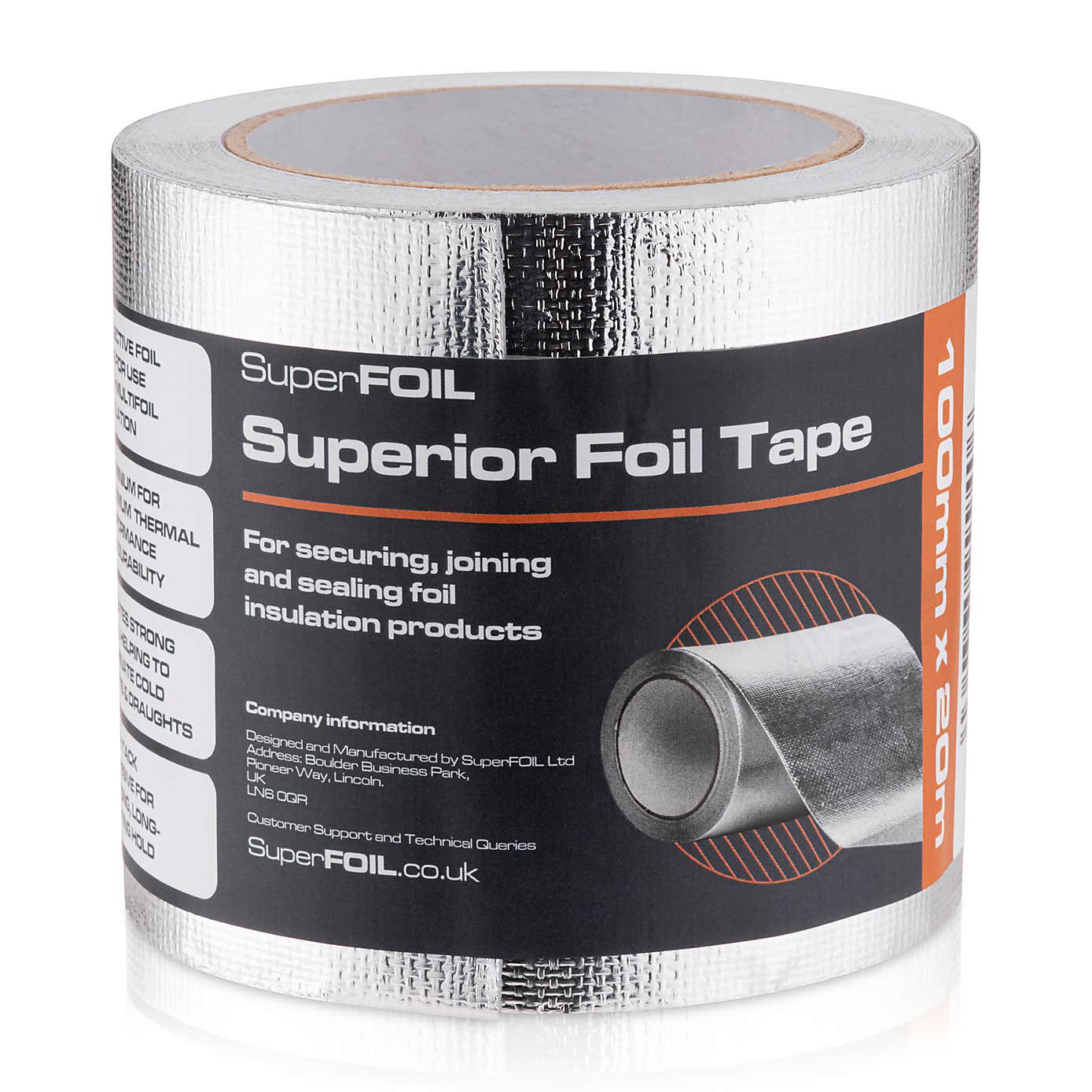 SuperFOIL Superior Foil Tape, 100m x 20m