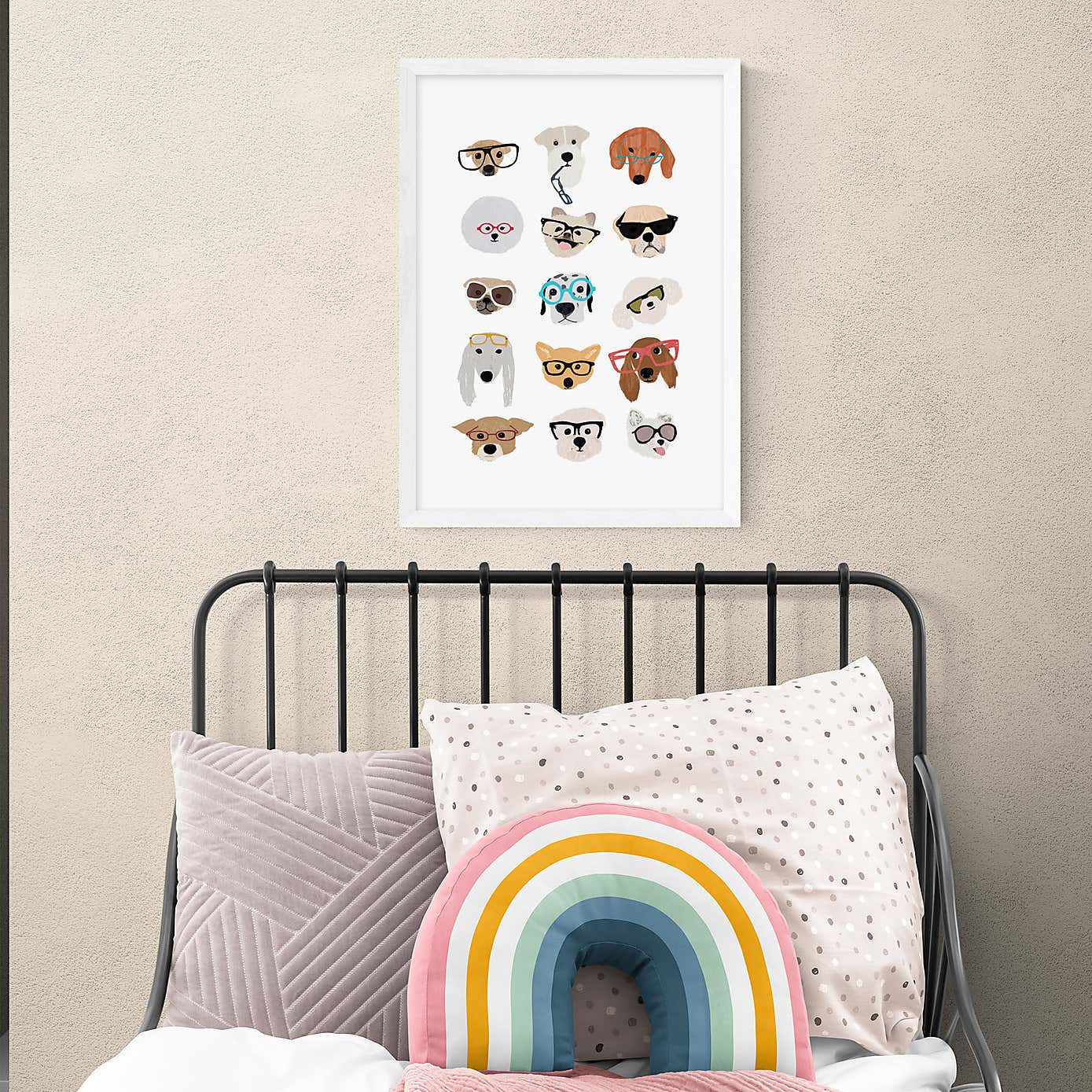 East End Prints Dogs in Glasses Print