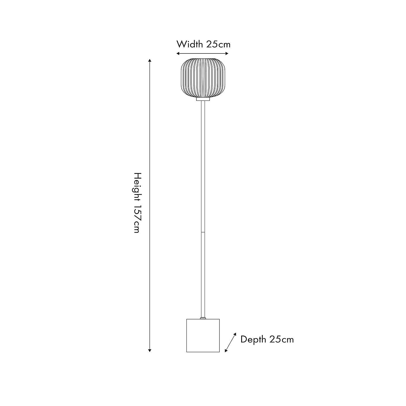 Bella Squoval Floor Lamp