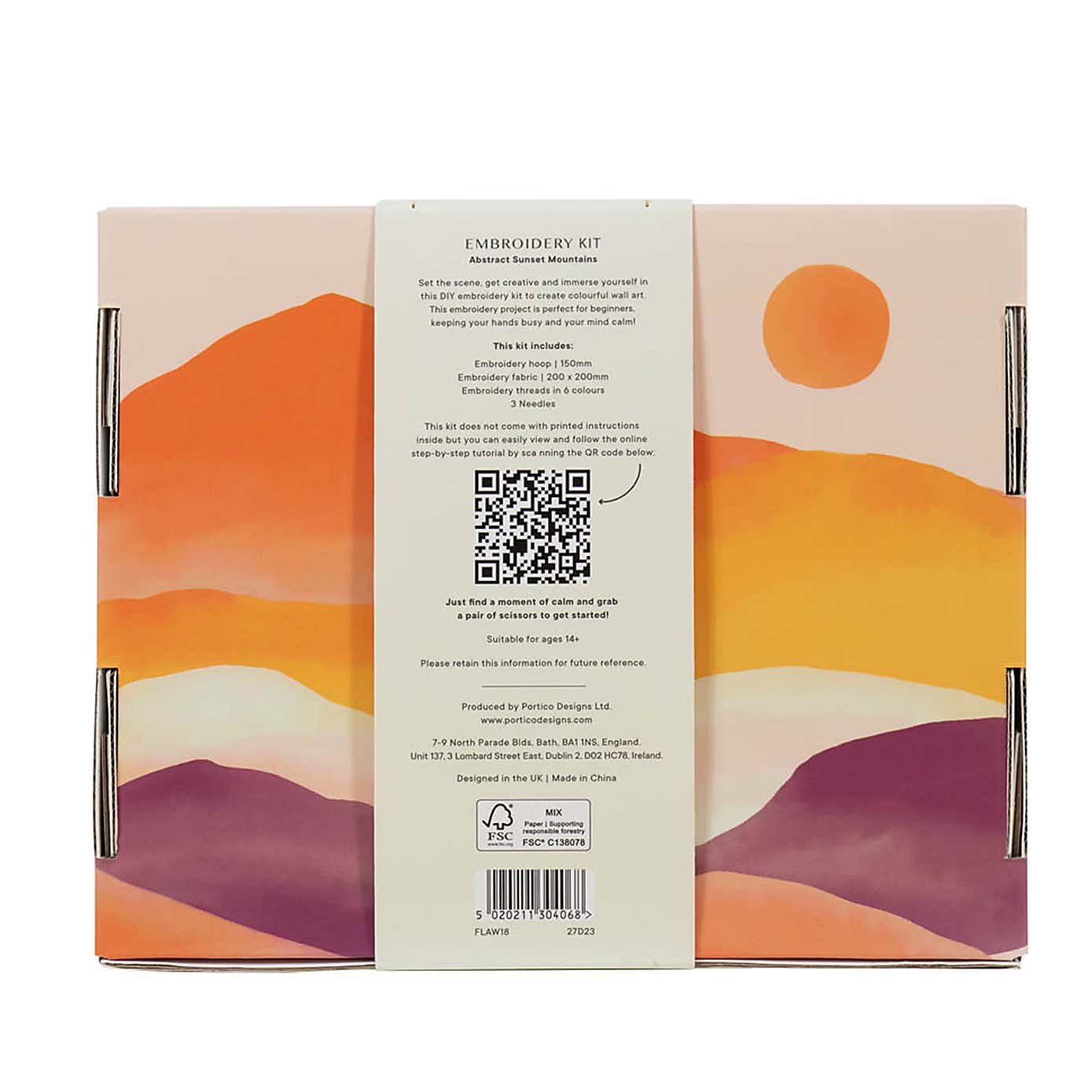 Flawsome Abstract Sunset Embroidery Kit