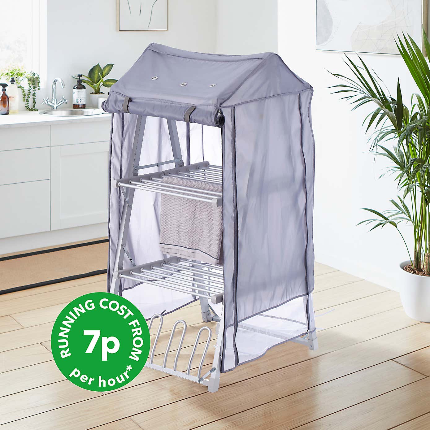 3 Tier A Frame Heated Airer and Cover