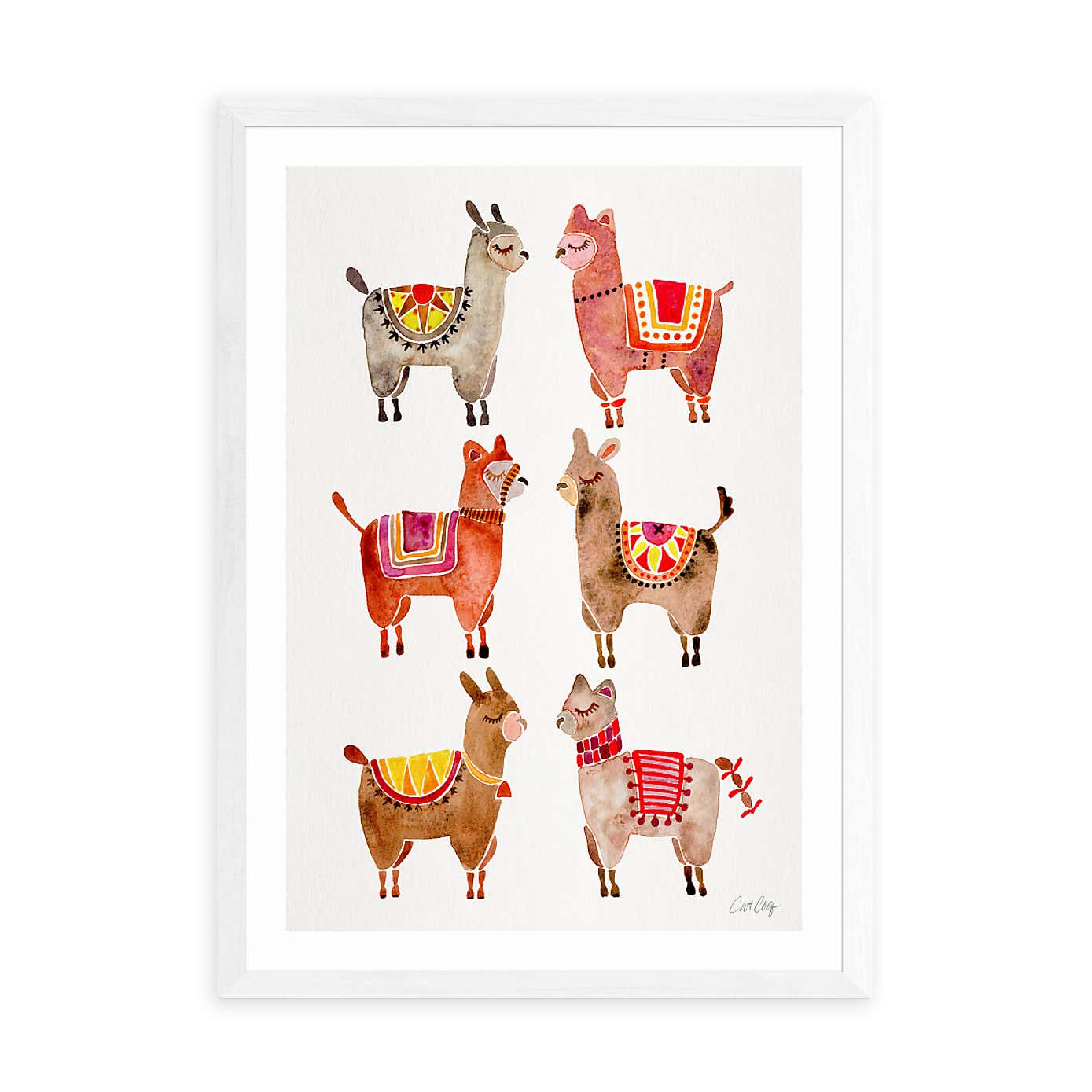 East End Prints Alpaca Print