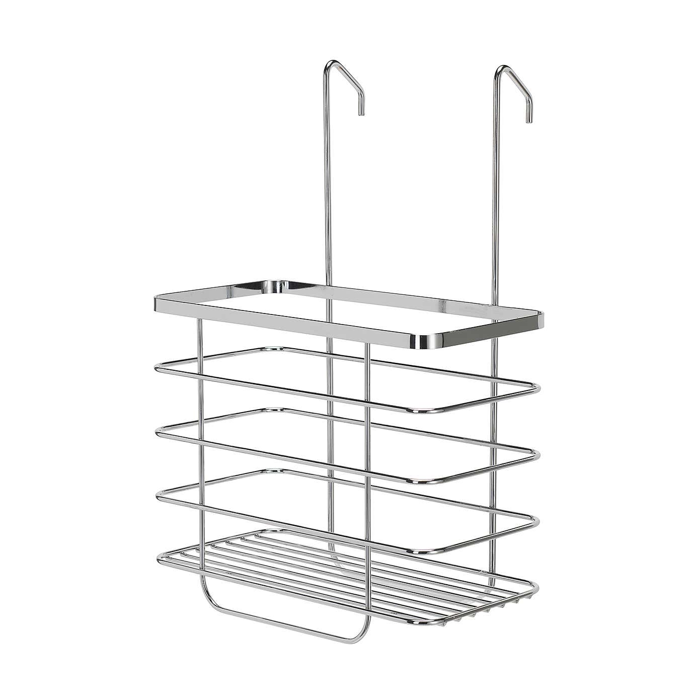 Hook Over Chrome Shower Screen Caddy