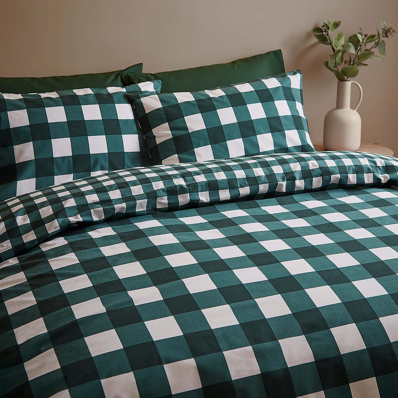 Ansley Gingham Duvet Cover & Pillowcase Set
