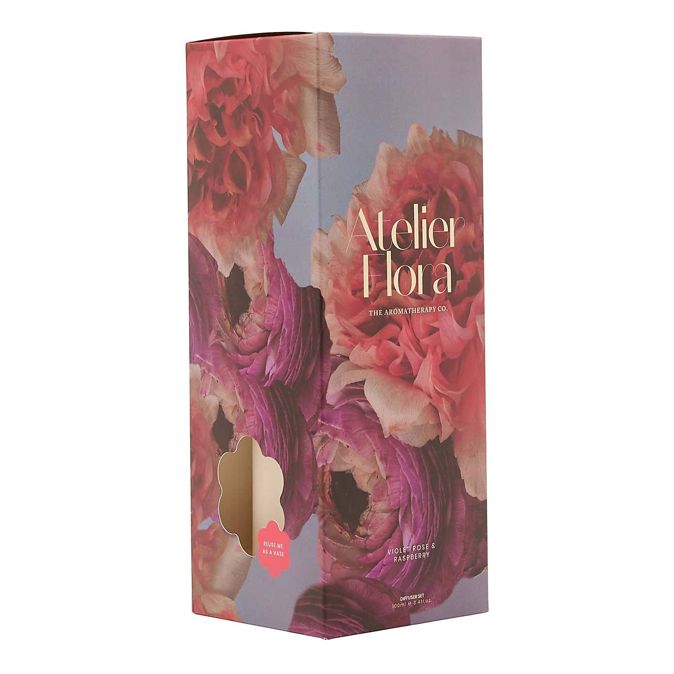 Aromatherapy Co Atelier Flora Violet Rose and Raspberry Diffuser