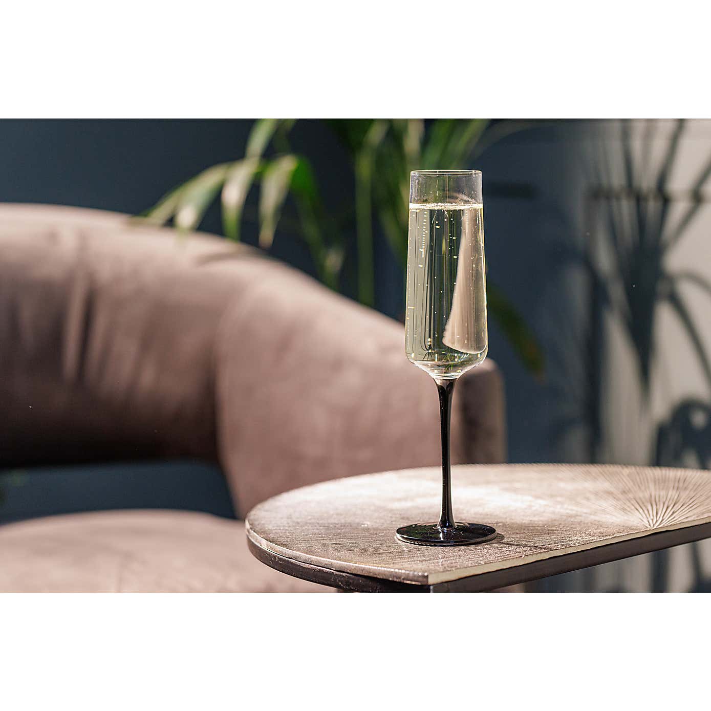 Mikasa Palermo Crystal Set of 4 Flutes