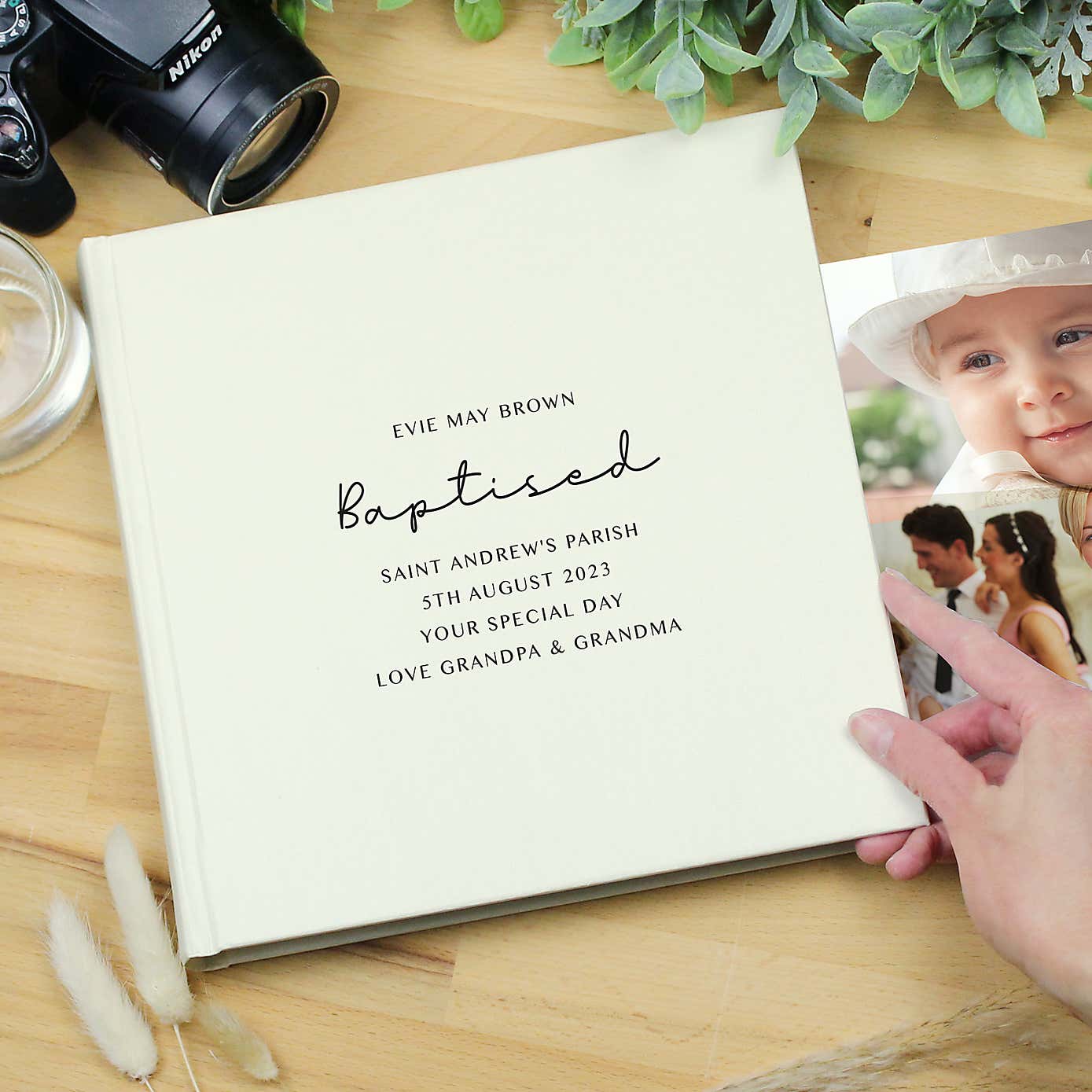 Personalised Message Square Photo Album