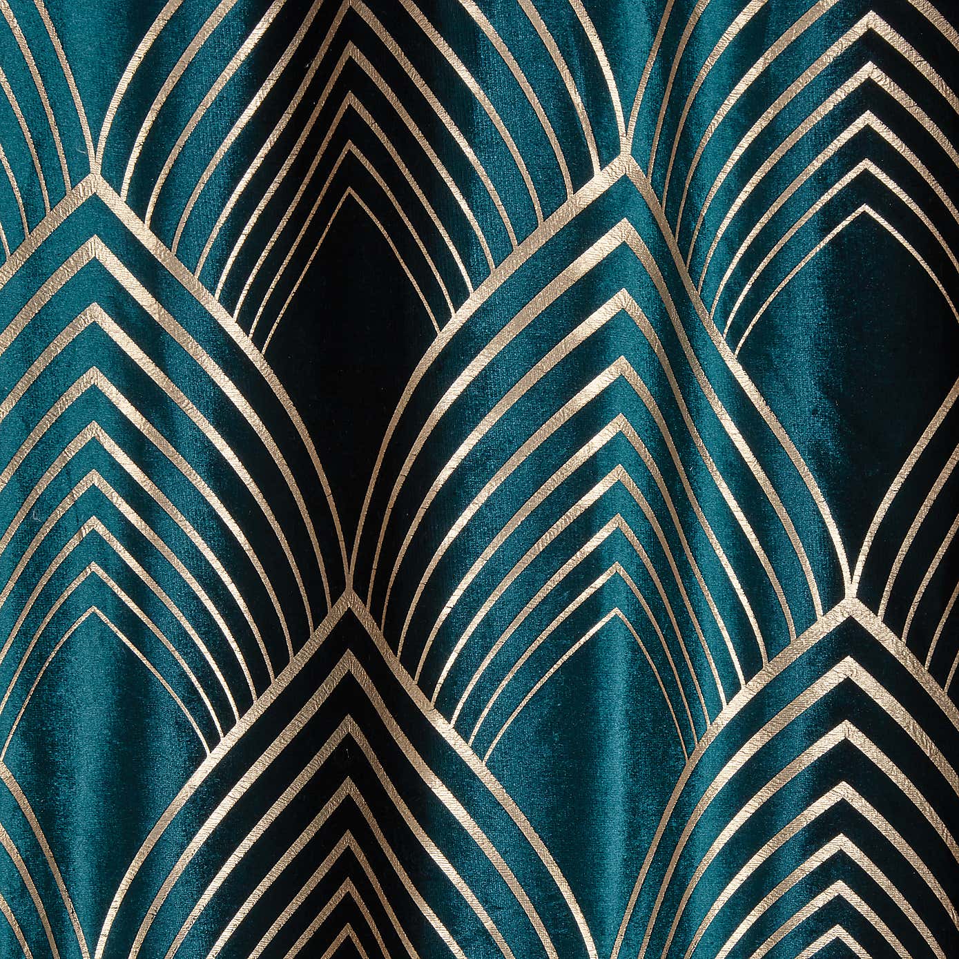 Geo Foil Eyelet Curtains