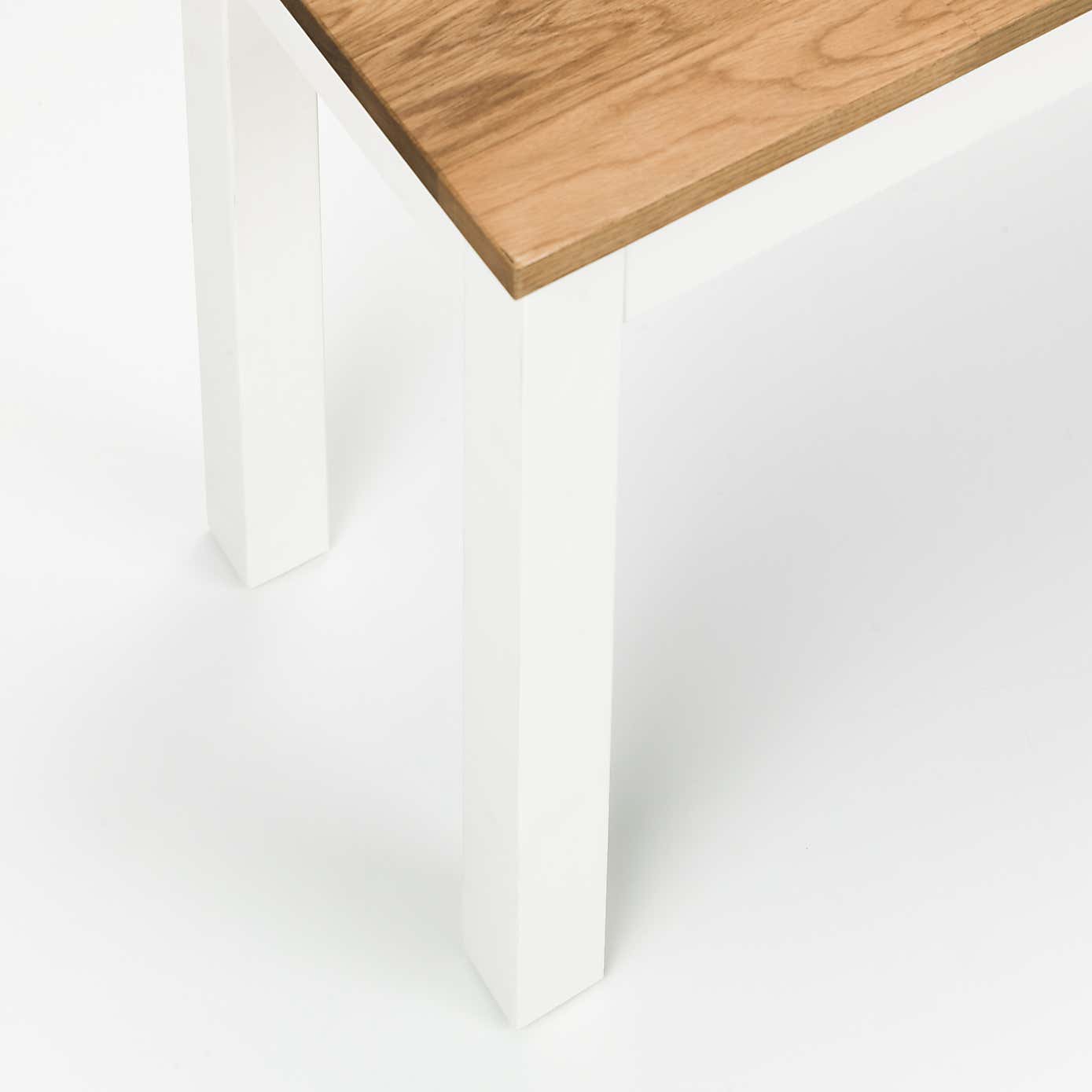 Coxmoor Dining Bench Ivory with Oak