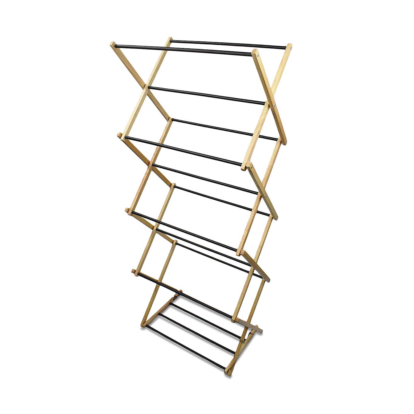 Indoor Rubber Wood Concertina Airer