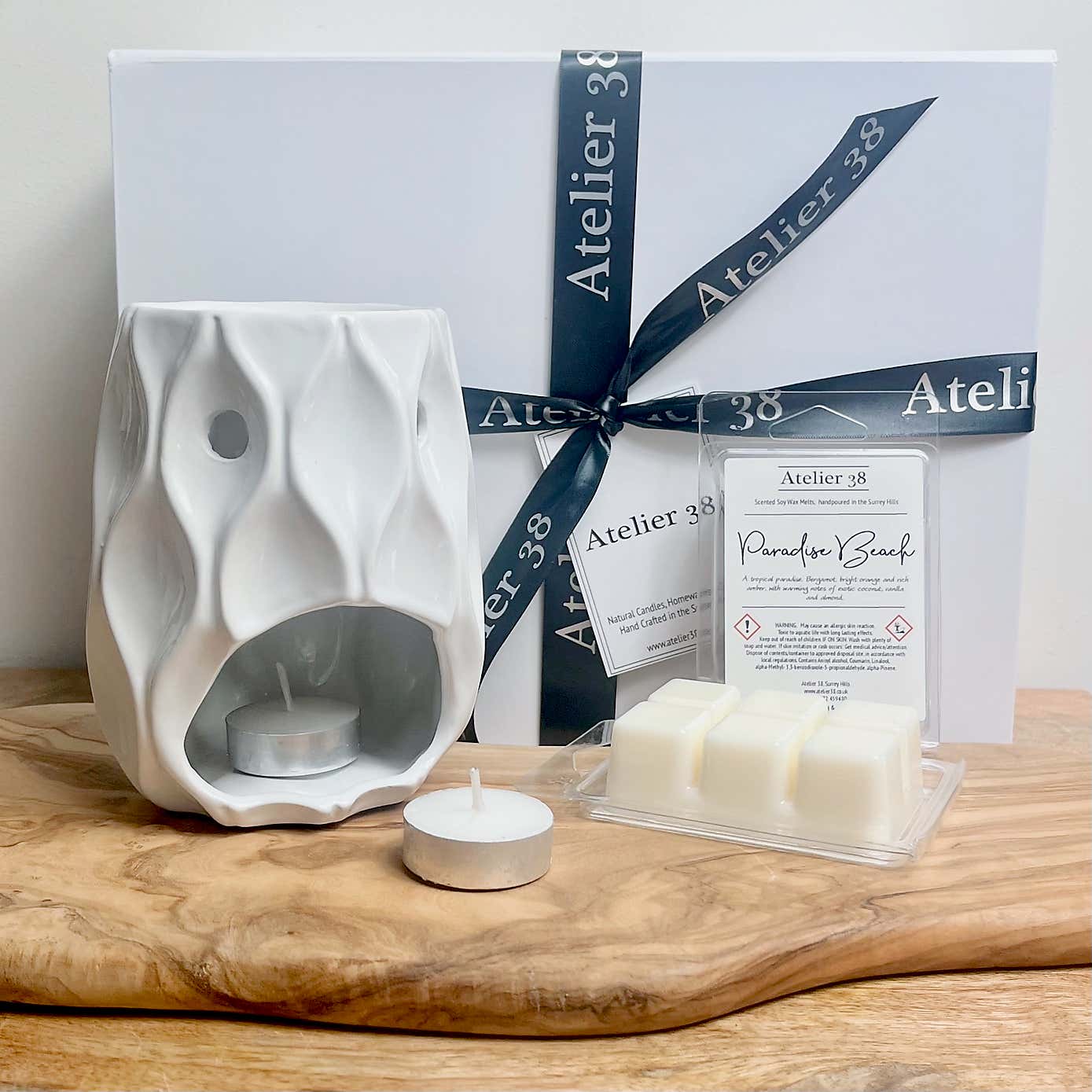 Atelier 38 Wave Burner and Fresh Wax Melt Gift Set
